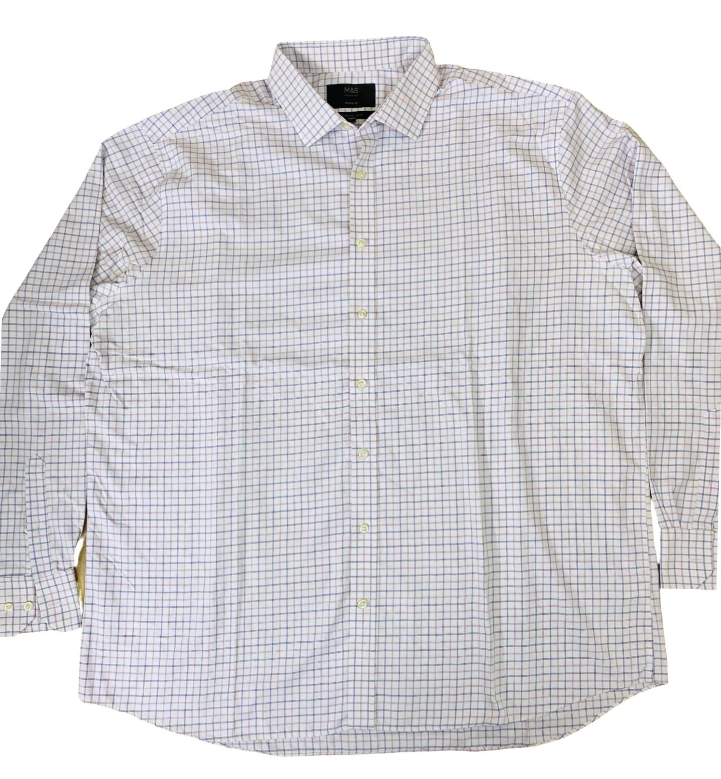 M&S Multi line check [XXL Chest 28.5”]