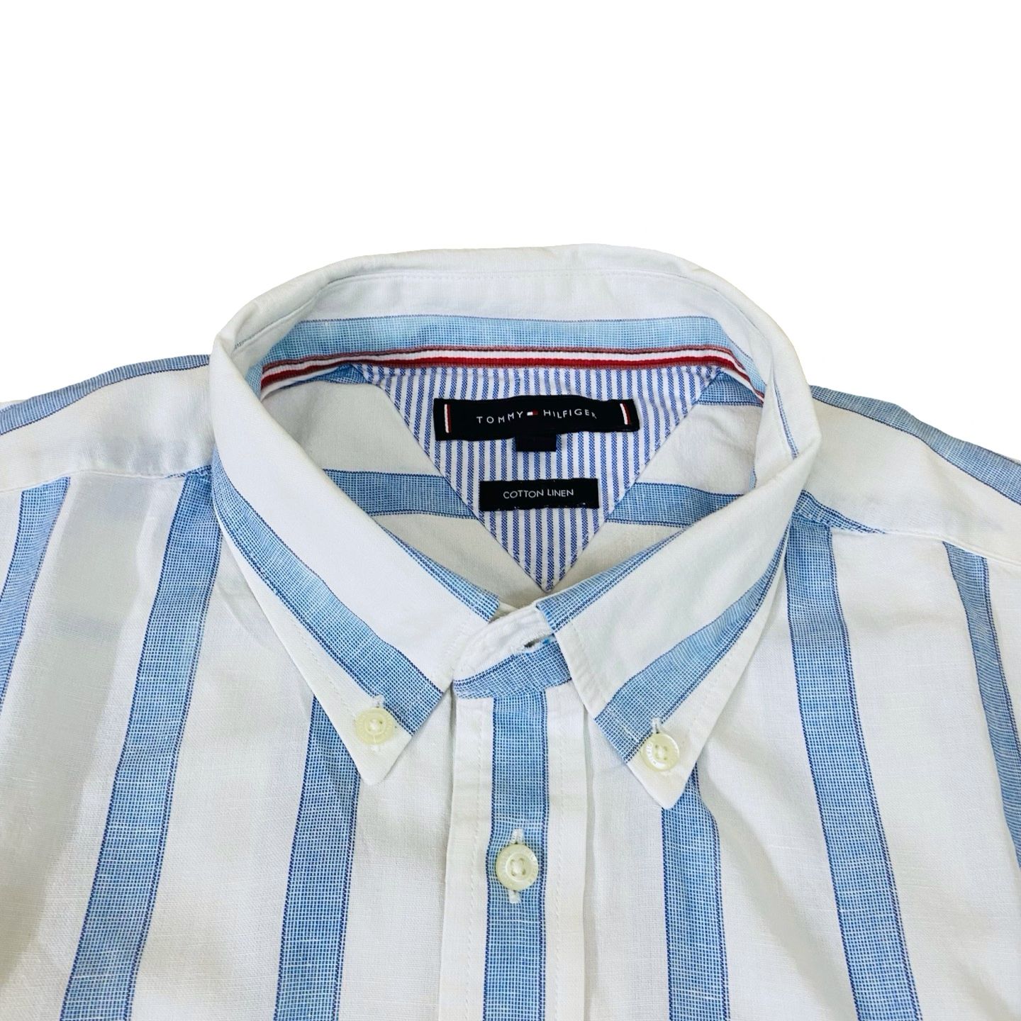 T-H Sky blue Stripes [Large Chest 24.5”] Half Sleeves