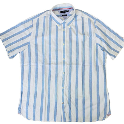 T-H Sky blue Stripes [Large Chest 24.5”] Half Sleeves