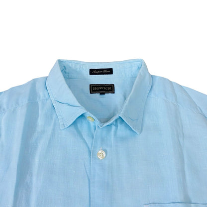 Howick Sky blue Linen [Large Chest 23”] Half Sleeves