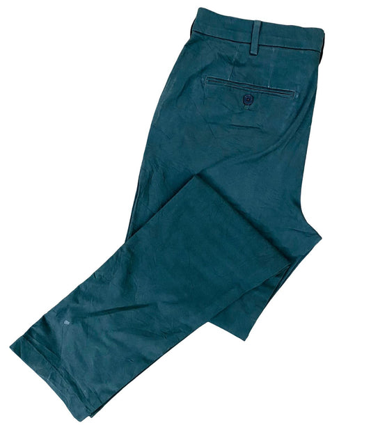 Cotton Chino Green [Waist 34” Length 41.5”]