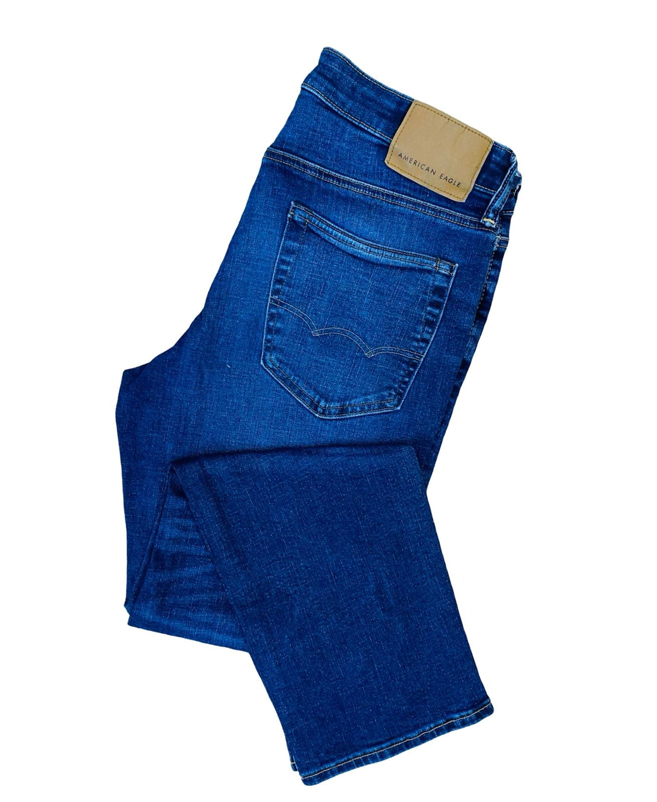 Blue Front Faded Jeans [Waist 32” Length 37.5”]