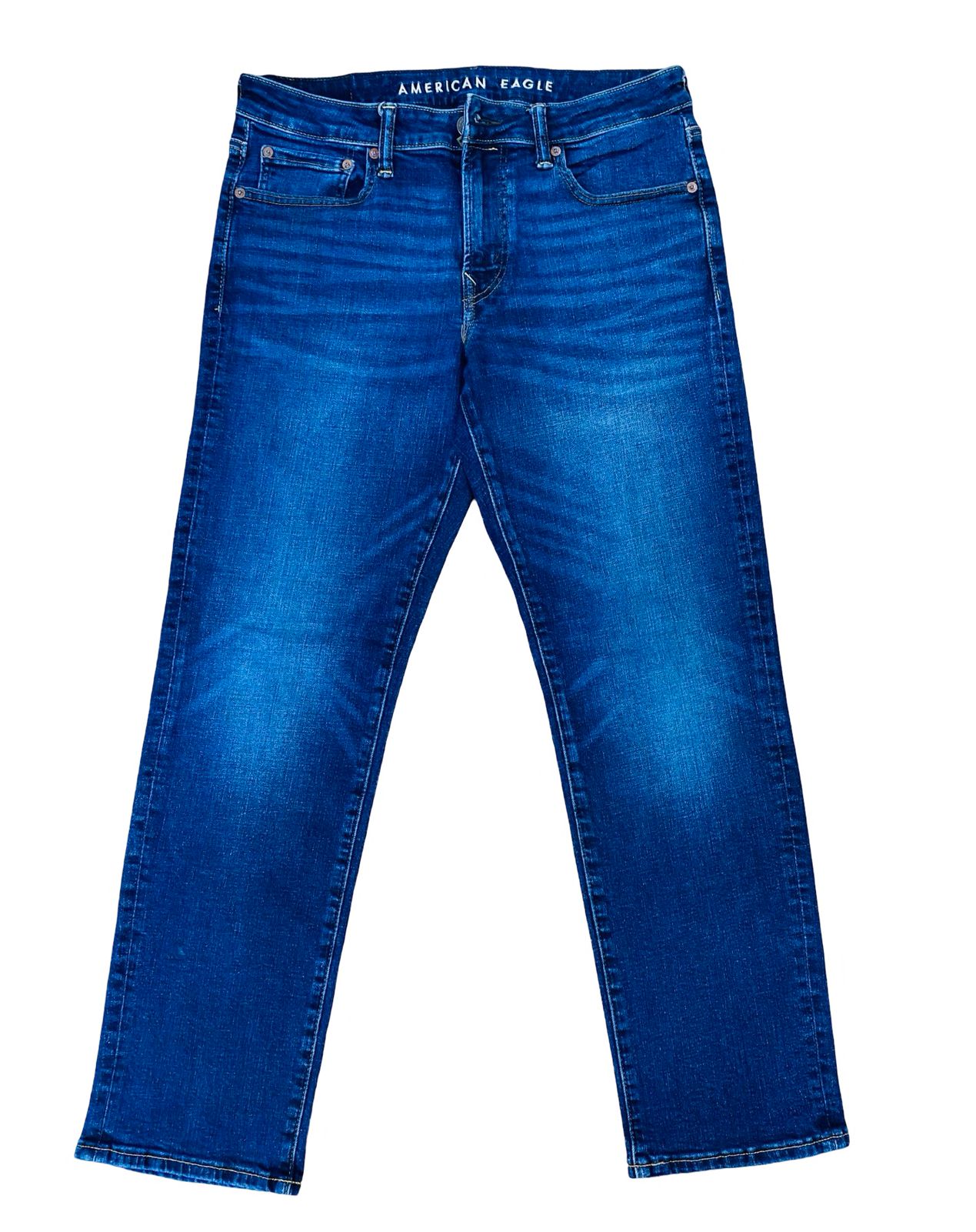 Blue Front Faded Jeans [Waist 32” Length 37.5”]