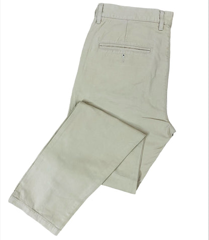 Beige Cotton Chino [Waist 32” Length 40.5”]