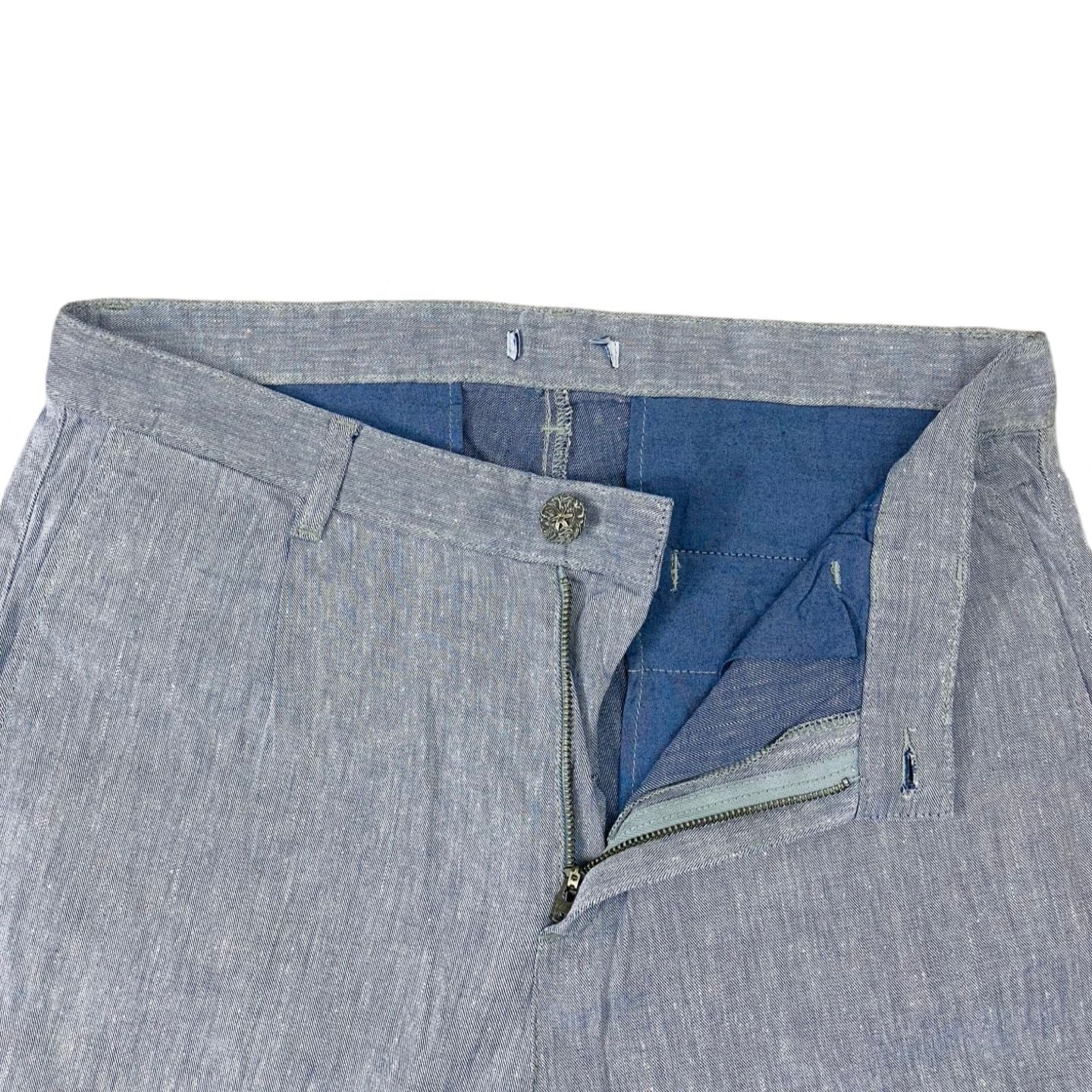 Light Grey Cotton Chino [Waist 32” Length 37.5”]