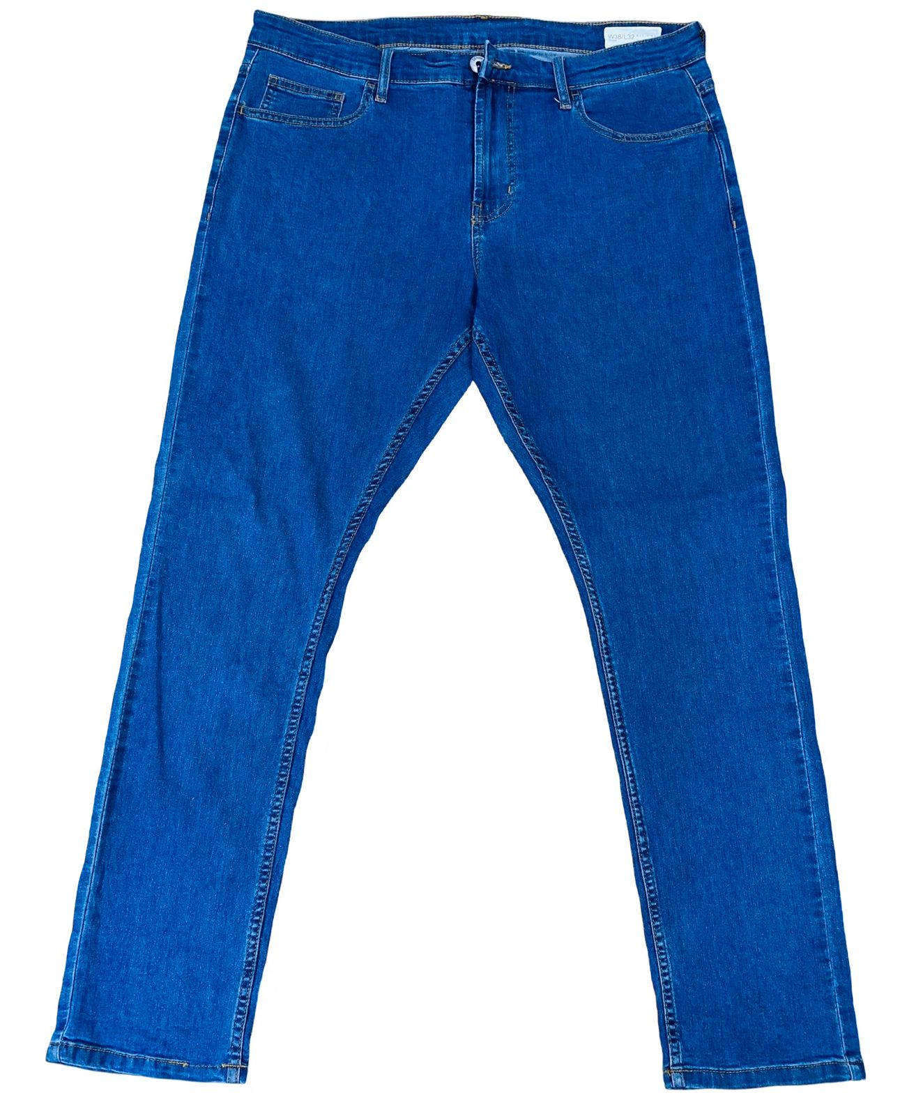 Blue Basic jeans [Waist 38” Length 41”]