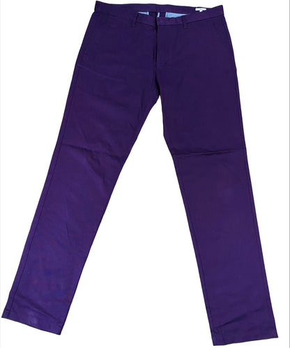 Purple Cotton Chino [Waist 36” Length 43”]