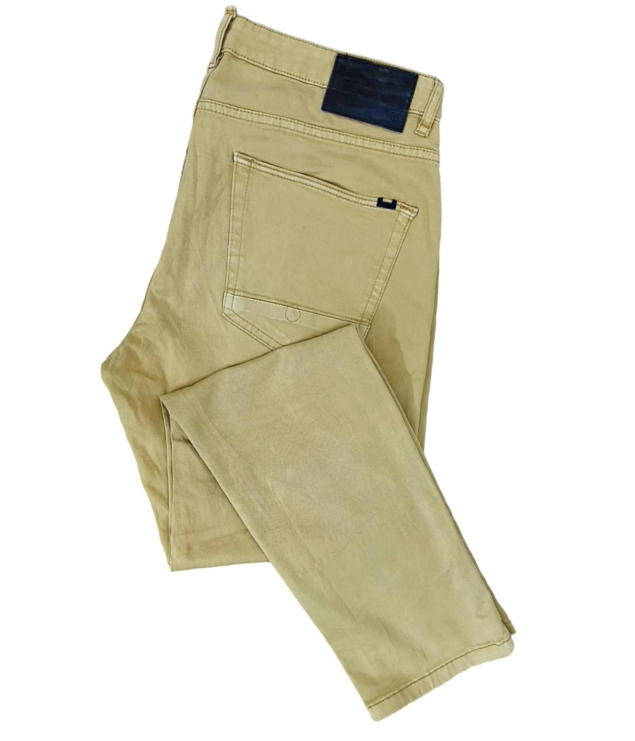 Beige Slim Fit jeans [Waist 34” Length 39.5”]