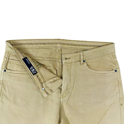 Beige Slim Fit jeans [Waist 34” Length 39.5”]