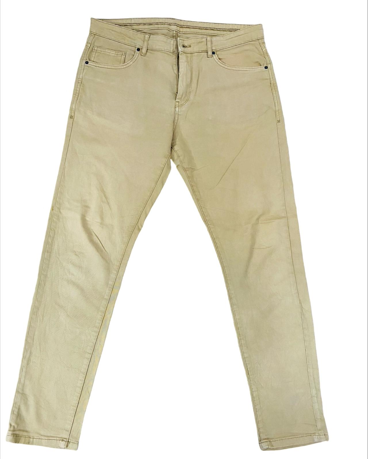 Beige Slim Fit jeans [Waist 34” Length 39.5”]