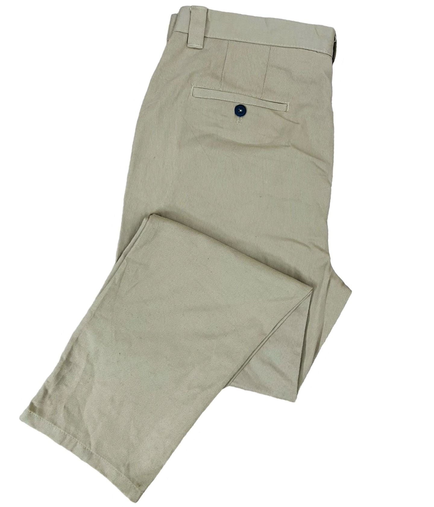 Beige Cotton Chino [Waist 34” Length 40”]