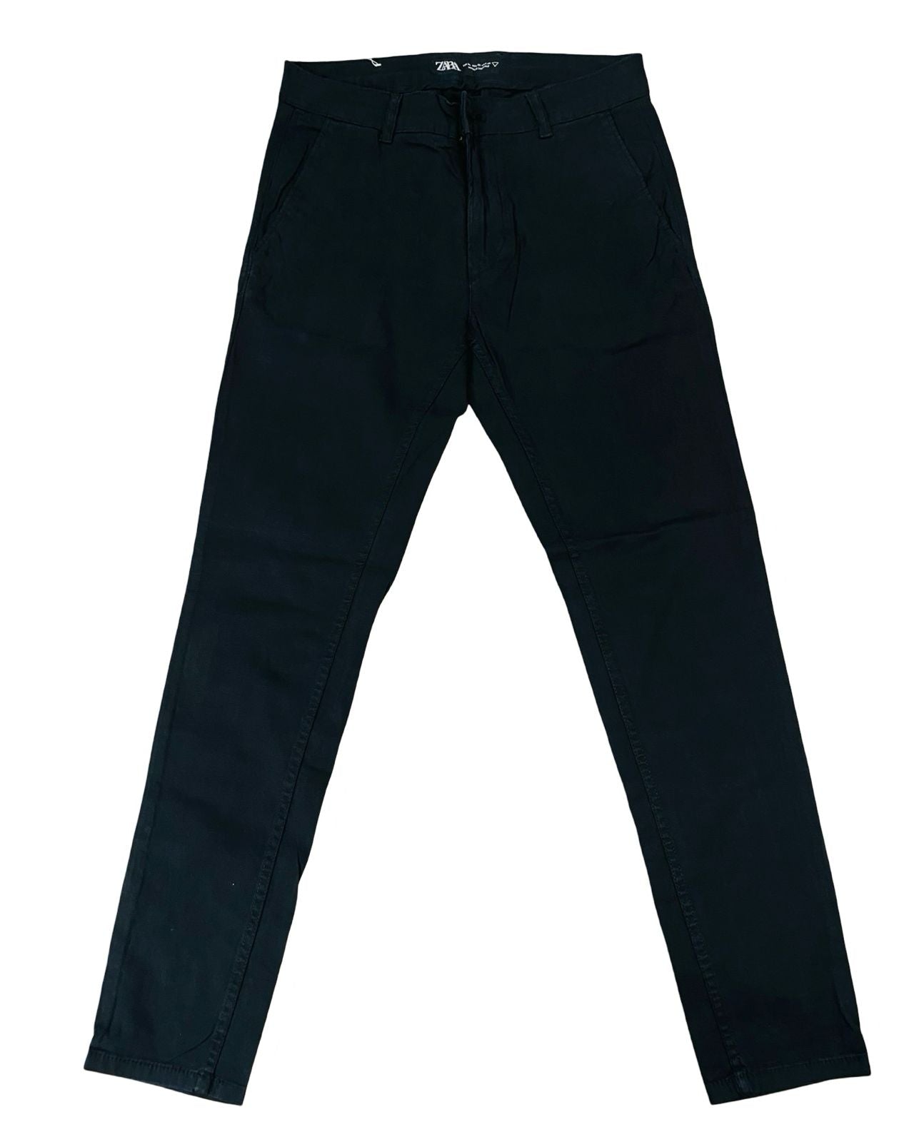 Black Cotton Chino [Waist 30” Length 40”]