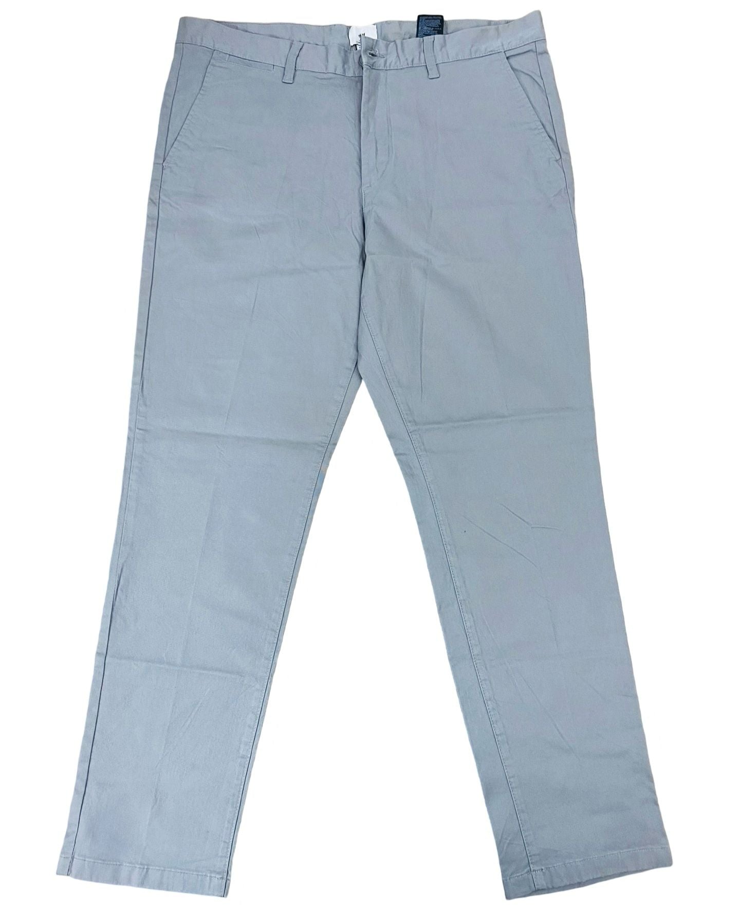 Ash Grey Cotton Chino [Waist 38” Length 41.5”]