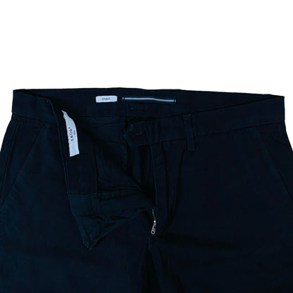 Black Cotton Chino [Waist 34” Length 42”]