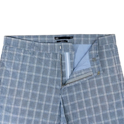 Checkered Cotton Chino [Waist 34” Length 37”]