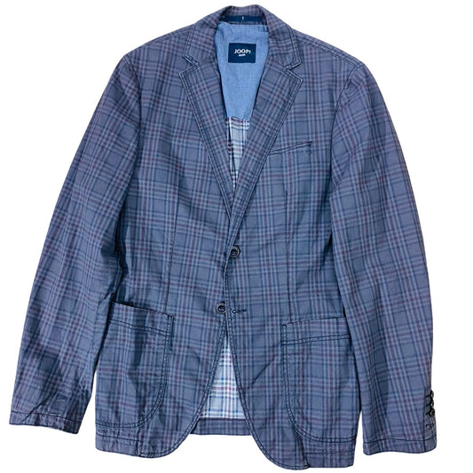 Joop - Charcoal checkered cotton Blazer [Chest 20”]