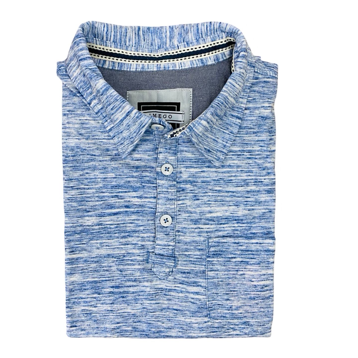Zimego - Sky Blue Winter Polo - Small [Chest 20.5”]