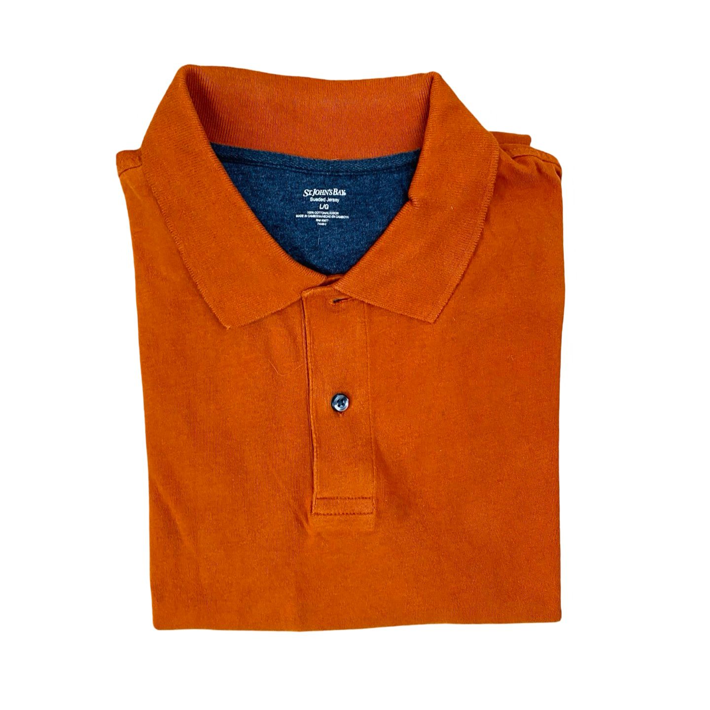 St john’s Bay - Orange Winter Polo - Large [Chest 24”]