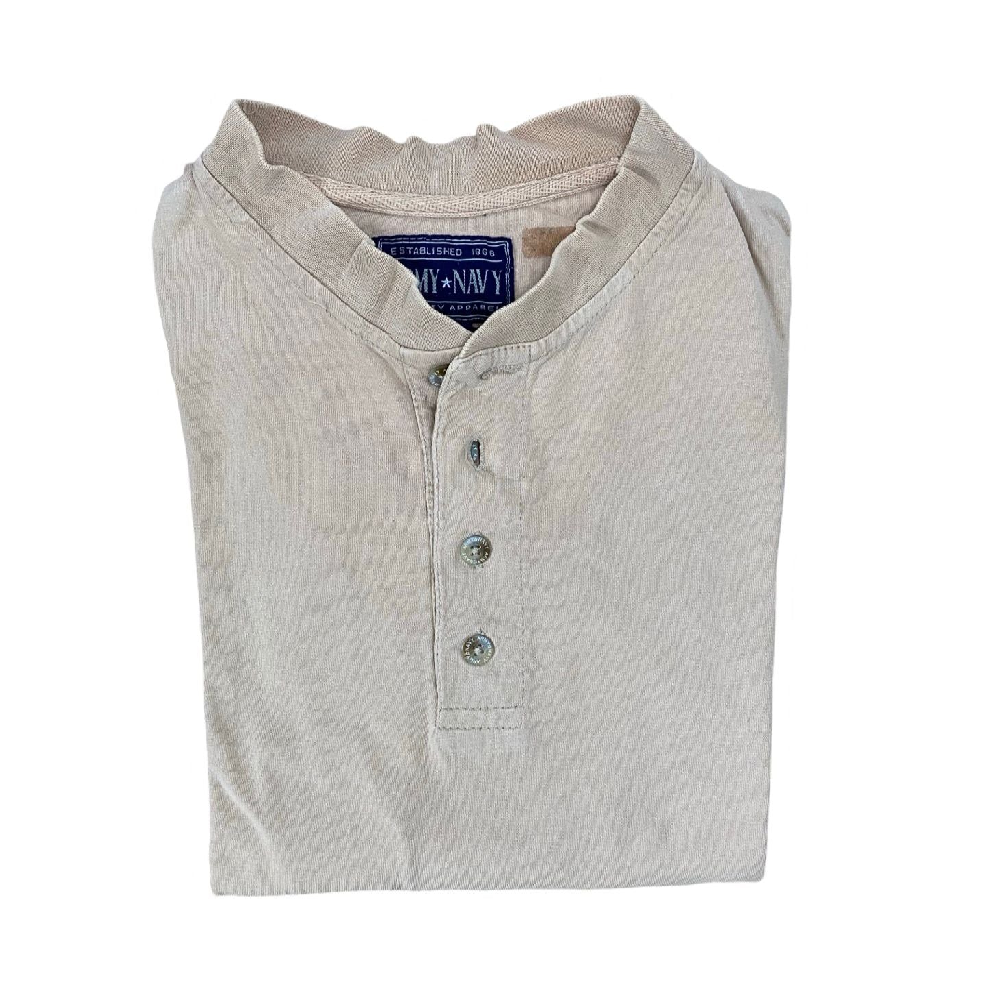 Army Navy - Beige Winter Shirt - Medium [Chest 22.5”]
