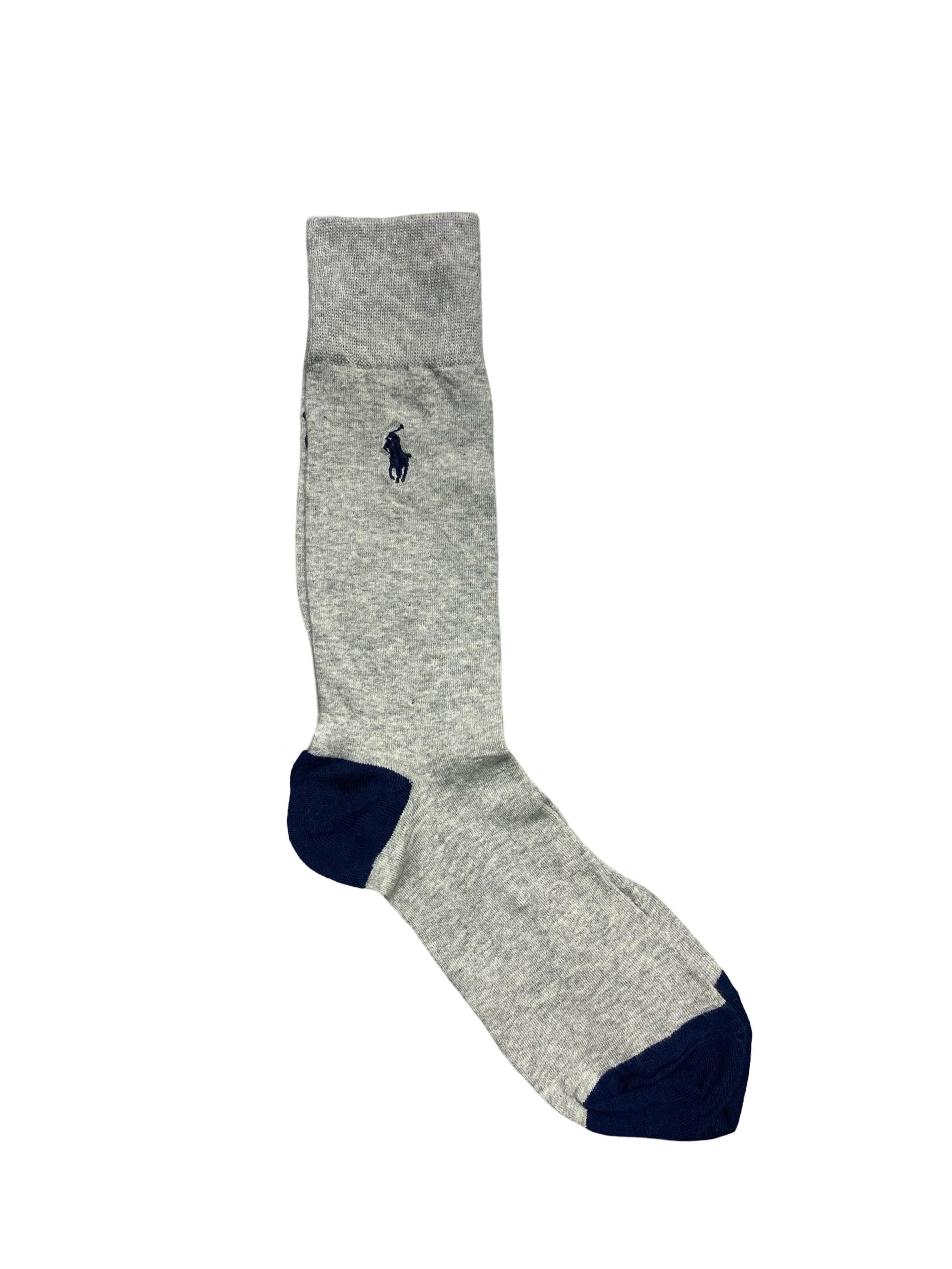 Polo Ralph Lauren Men’s Socks – Bear, Plaid & Classic Grey | Pack of 3 | Size: US 8-12