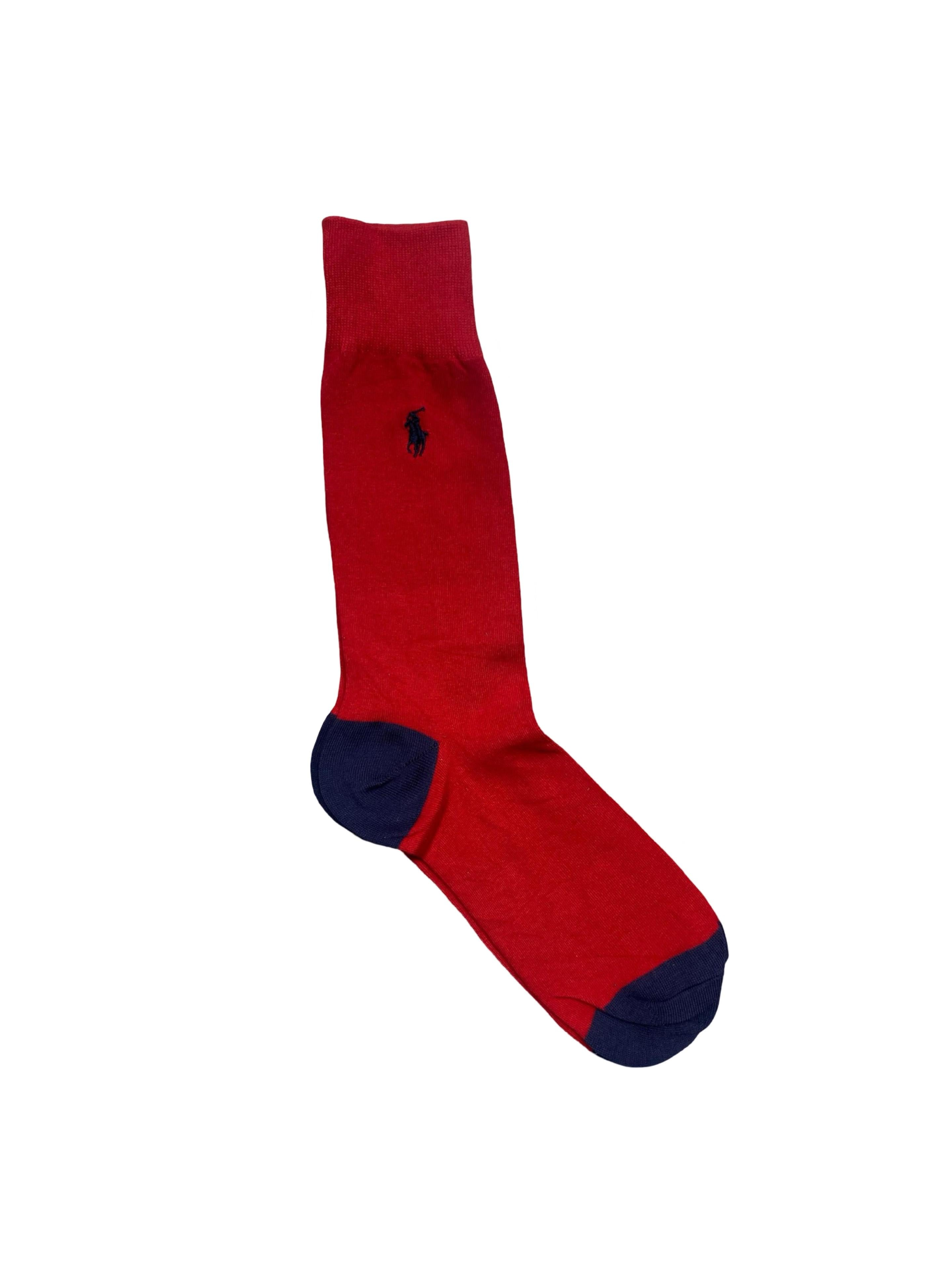 Polo Ralph Lauren Crew Socks – Red & Navy Set | Pack of 2 | Size US 8-12