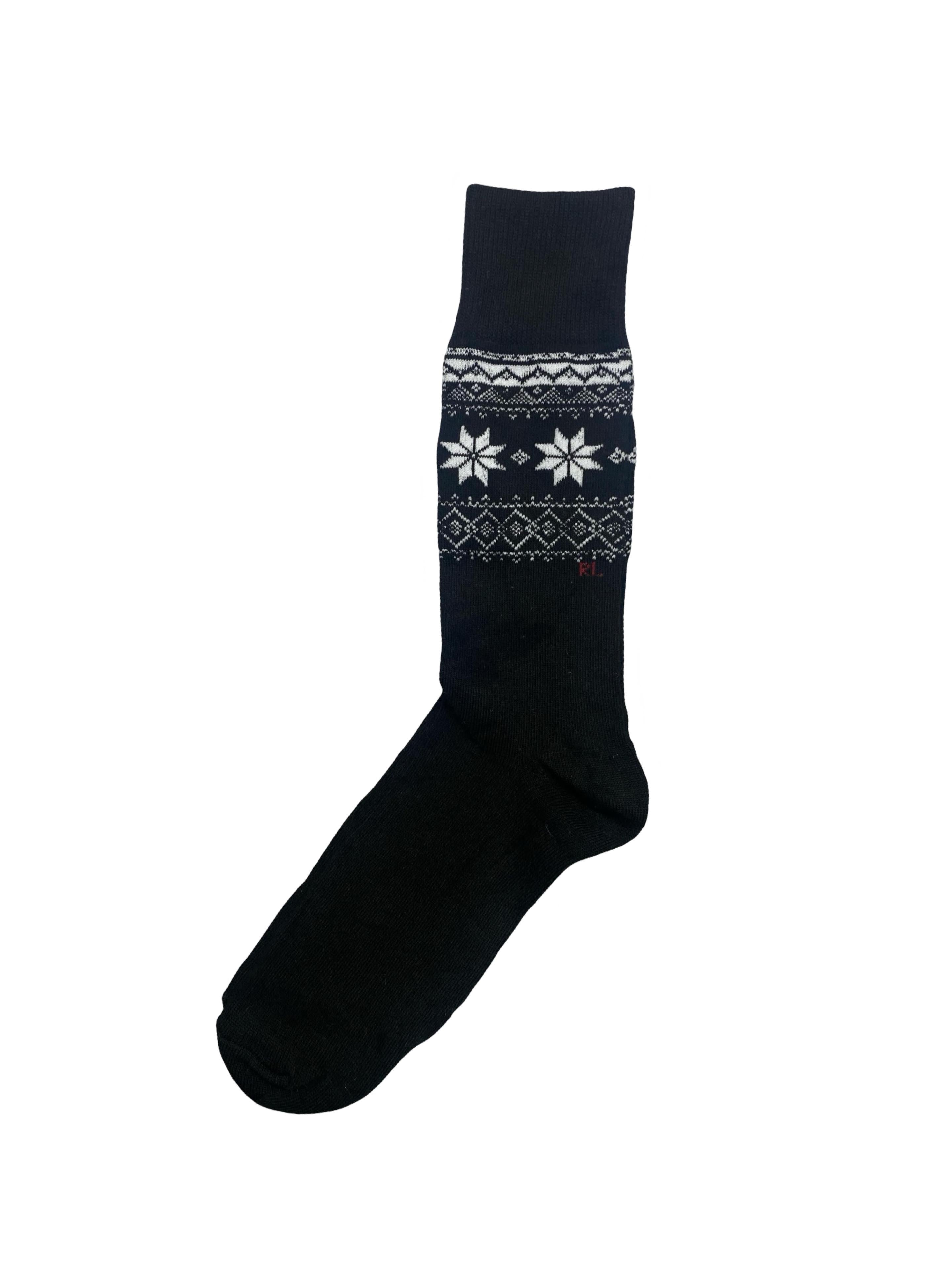 Polo Ralph Lauren Men’s Socks – Nordic, Plaid & Classic Black | Pack of 3 | Size: US 6-12