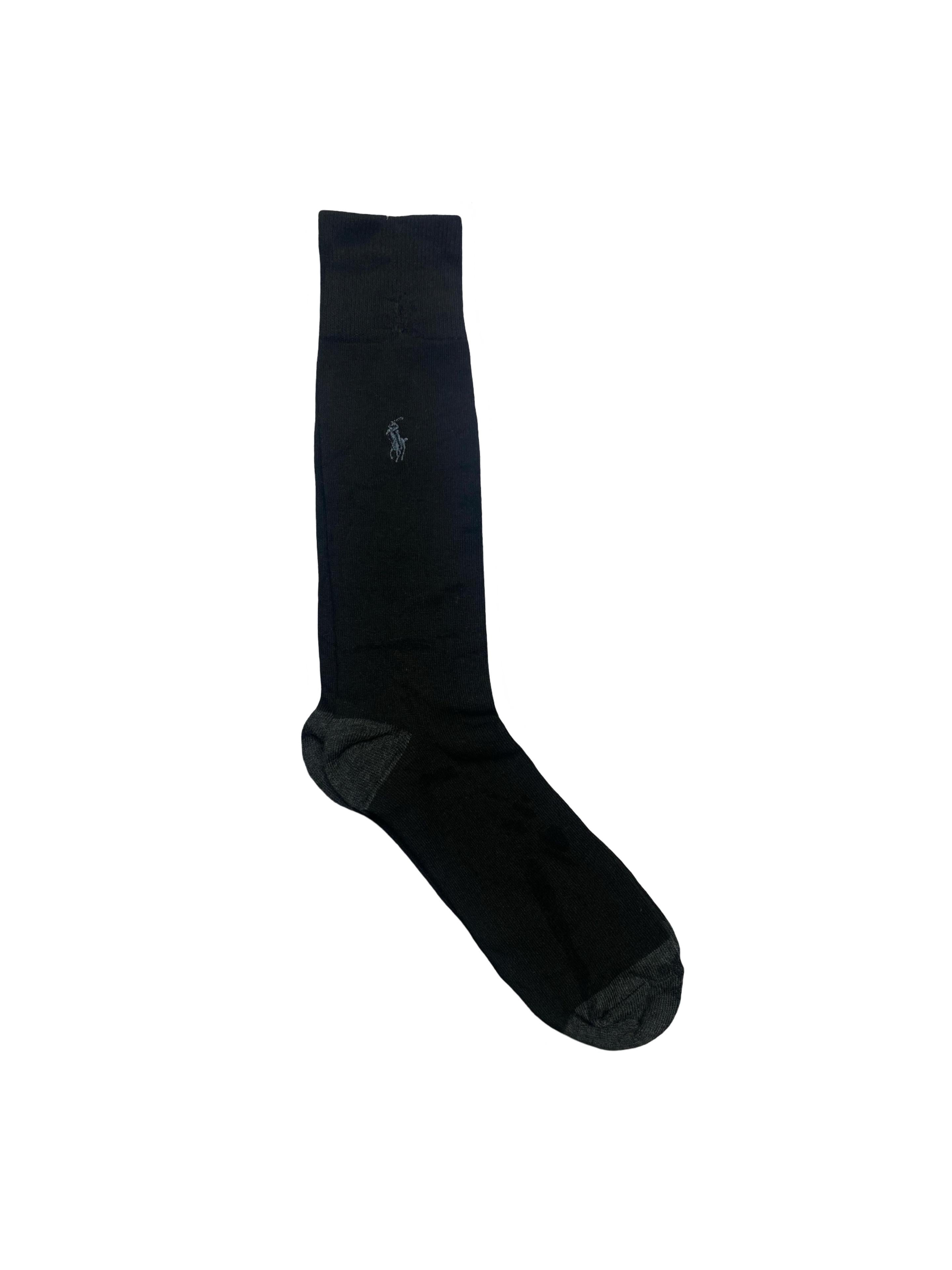 Polo Ralph Lauren Men’s Socks – Buffalo Check, Stripes & Classic Black | Pack of 3 | Size: US 6-12