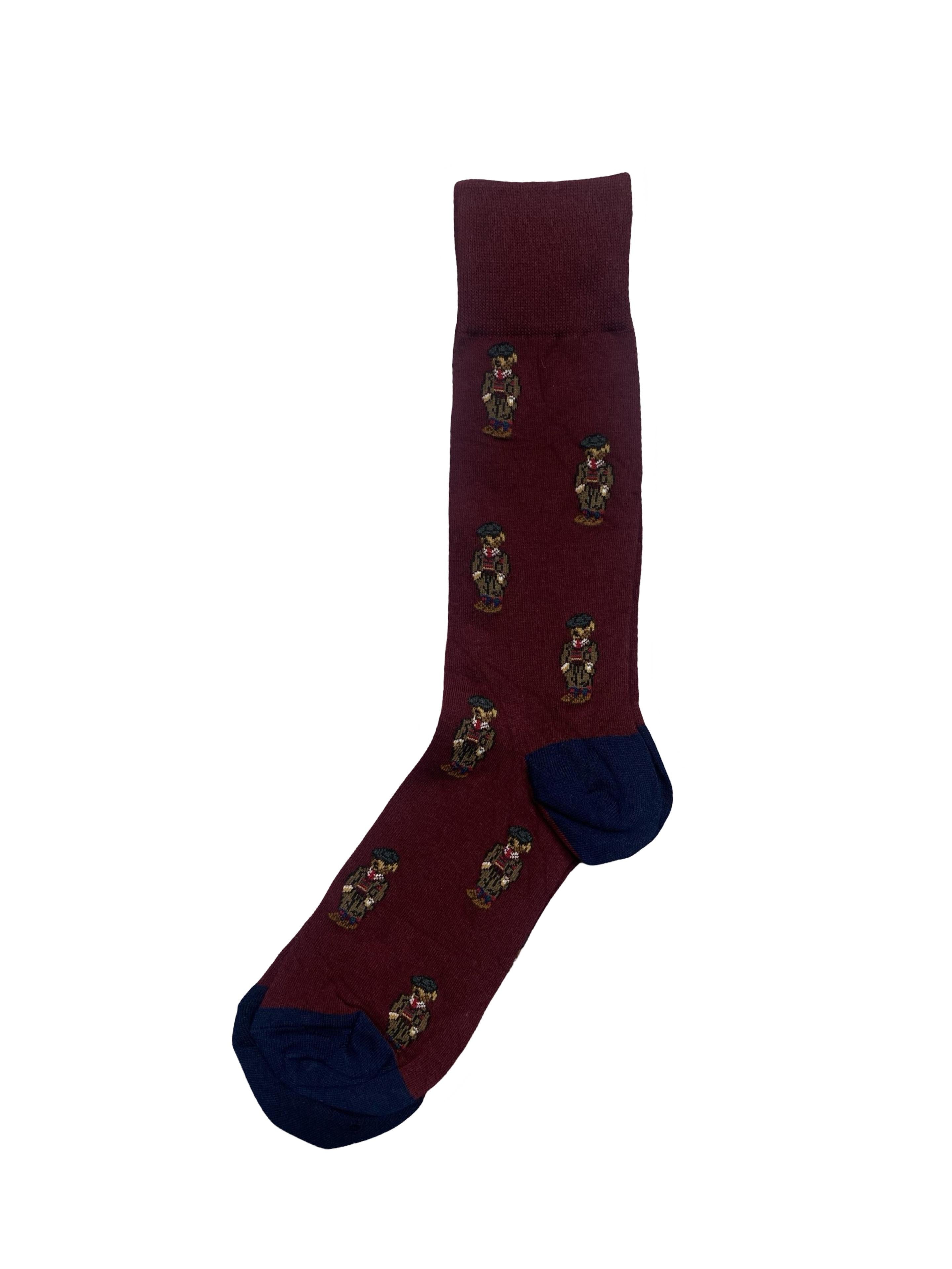 Polo Ralph Lauren Men’s Socks – All-Over Polo Bear Embroidery | Pack of 3 | Size: US 6-12