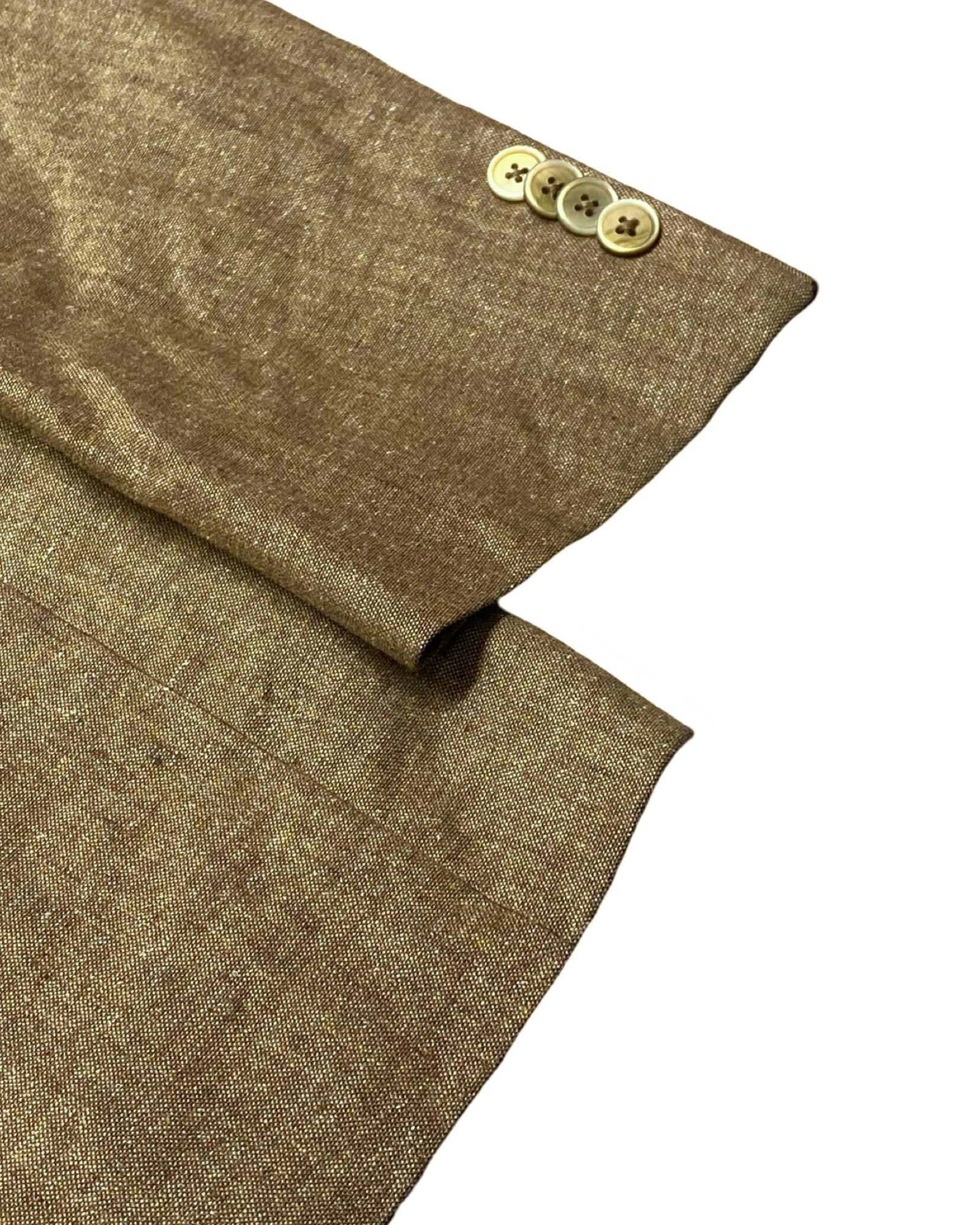Eduard Dressler Light Brown Linen Blazer | Size Large