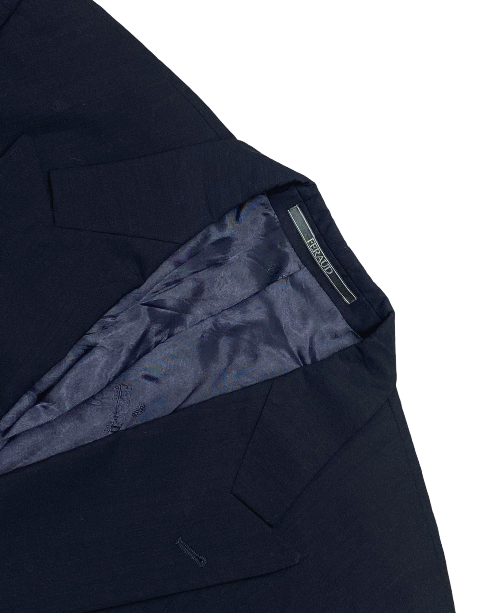 Feraud Black Double-Breasted Blazer | Size 52 | Medium