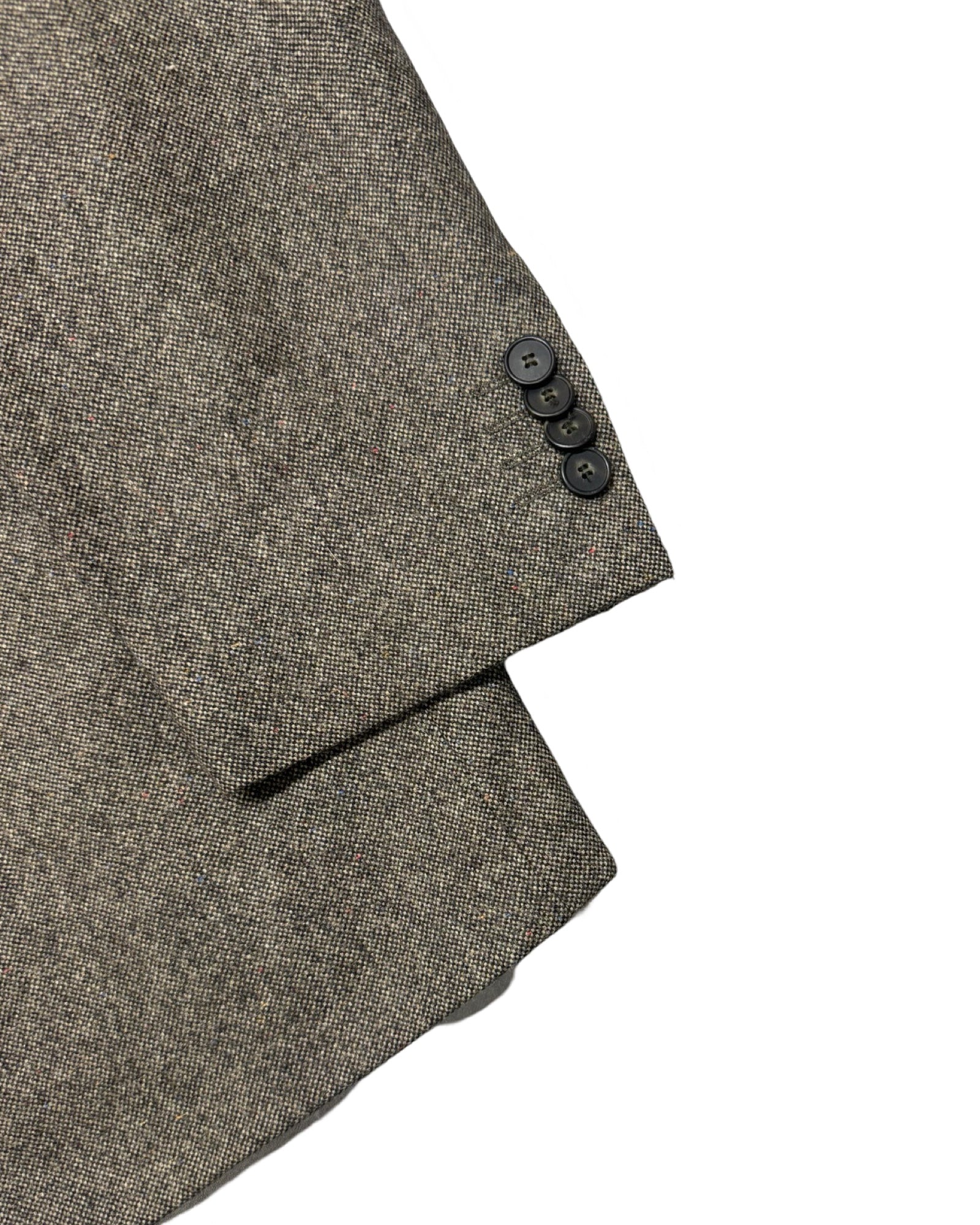 Brummell Brown Knitted Virgin Wool Blend Blazer | Size 54 (Medium/Large)