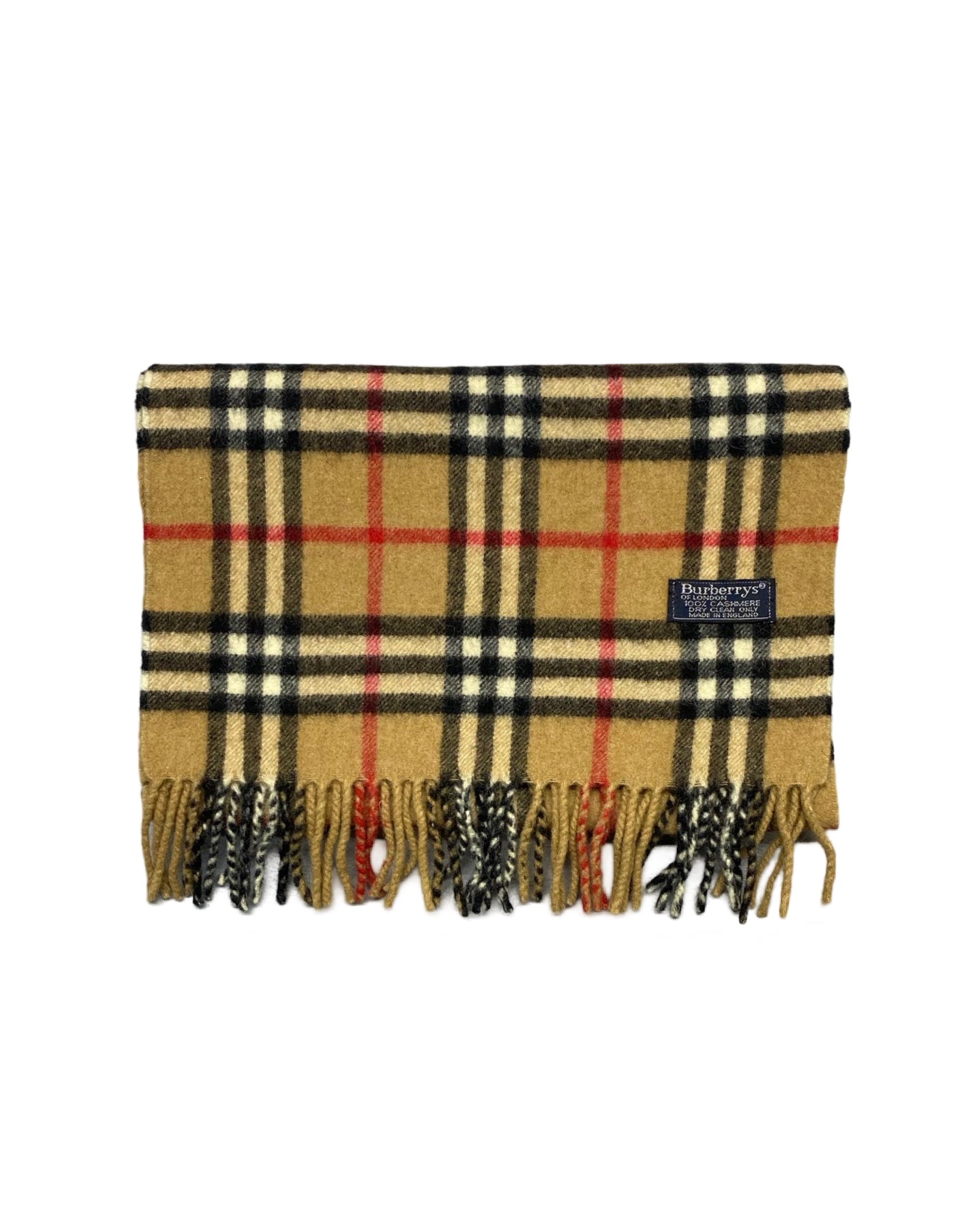Burberry Camel Nova Check 100% Cashmere Scarf (0075)
