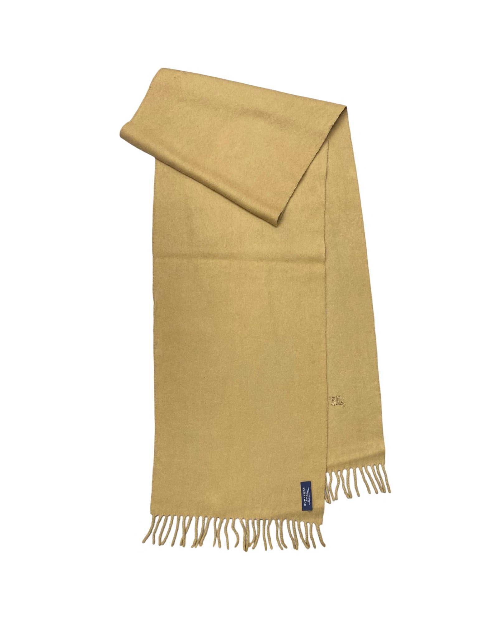 Burberry Camel Beige Wool Scarf (0131) – 100% Wool