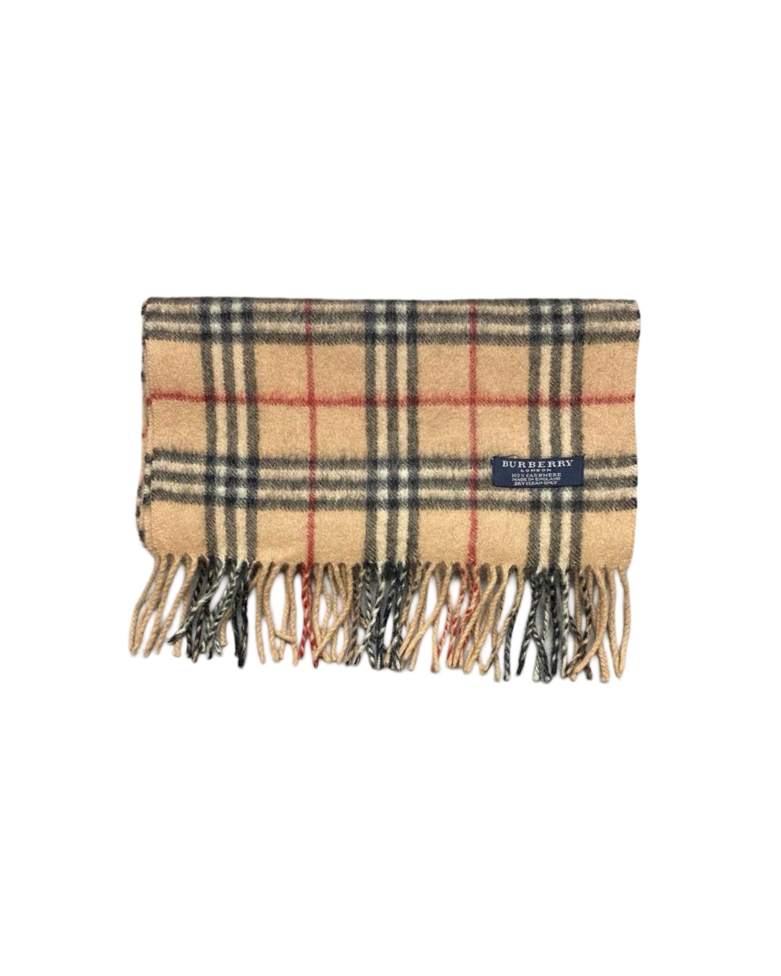 Burberry Camel Nova Check 100% Cashmere Scarf (0088)