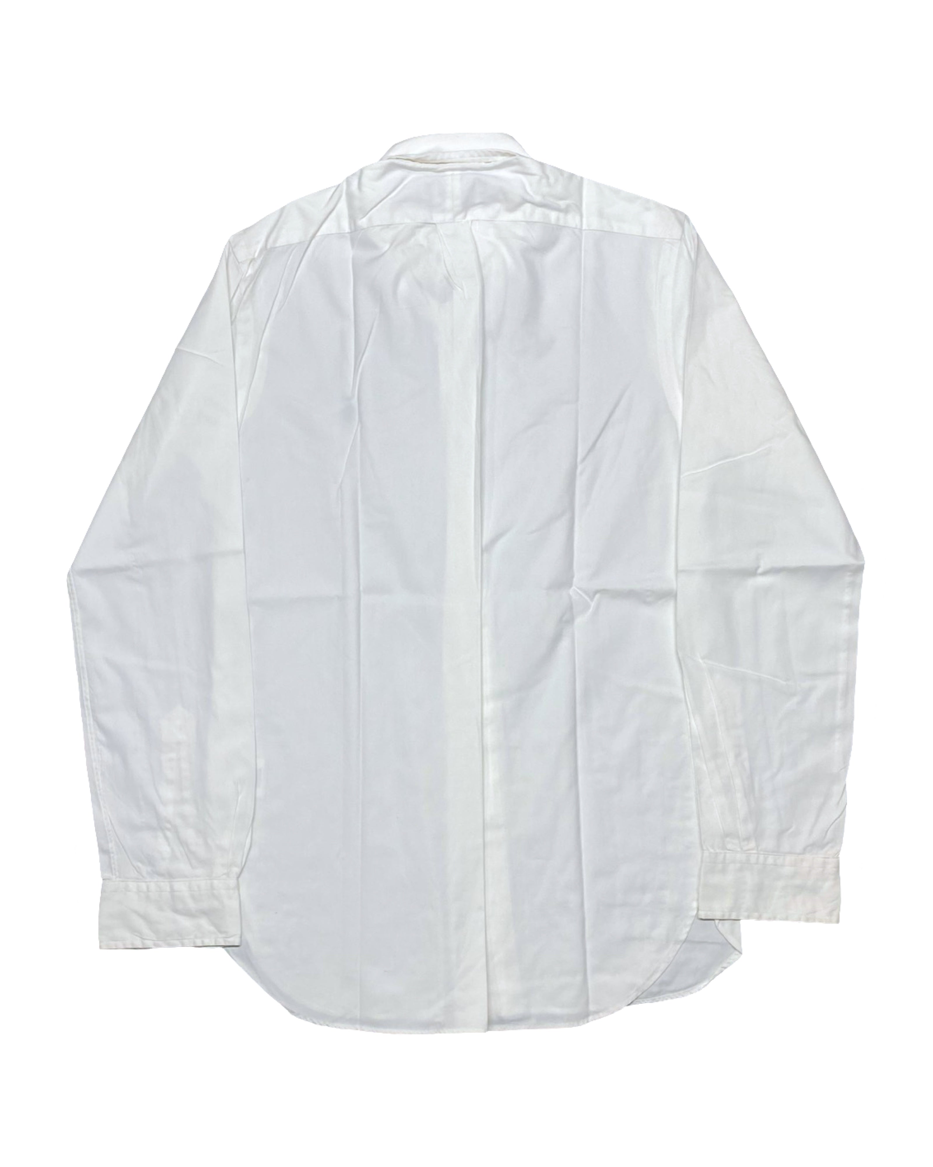 Ralph Lauren White Long-Sleeve Button-Up Shirt | Chest 20.5” | Medium