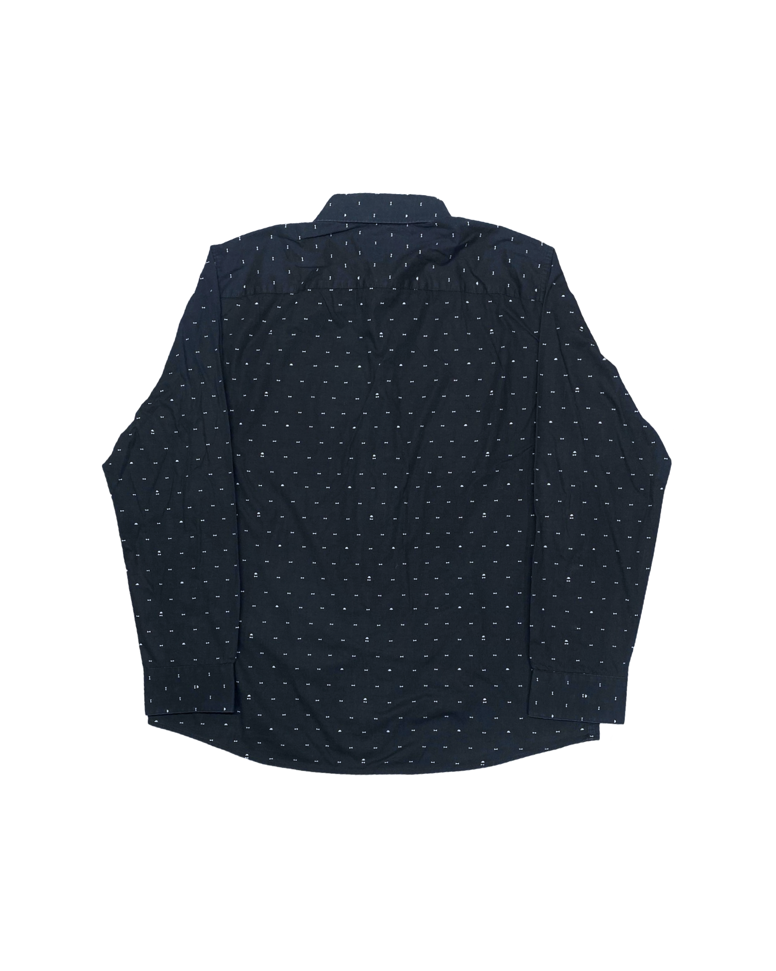 APT.9 Black Shirt with White Dots | Size XL | Chest 26”