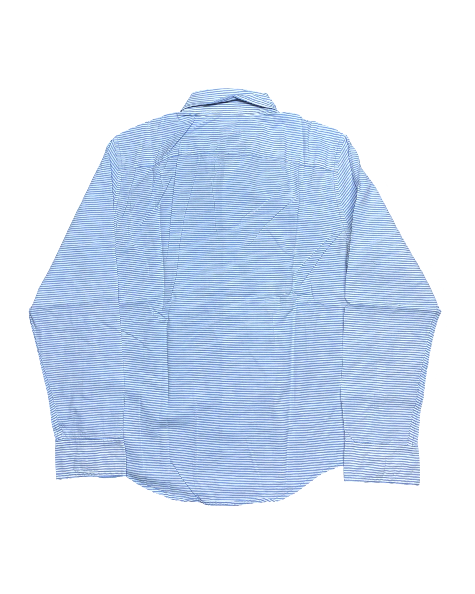 Abercrombie & Fitch Blue & White Striped Long-Sleeve Shirt | Chest 19.5” | Size Small