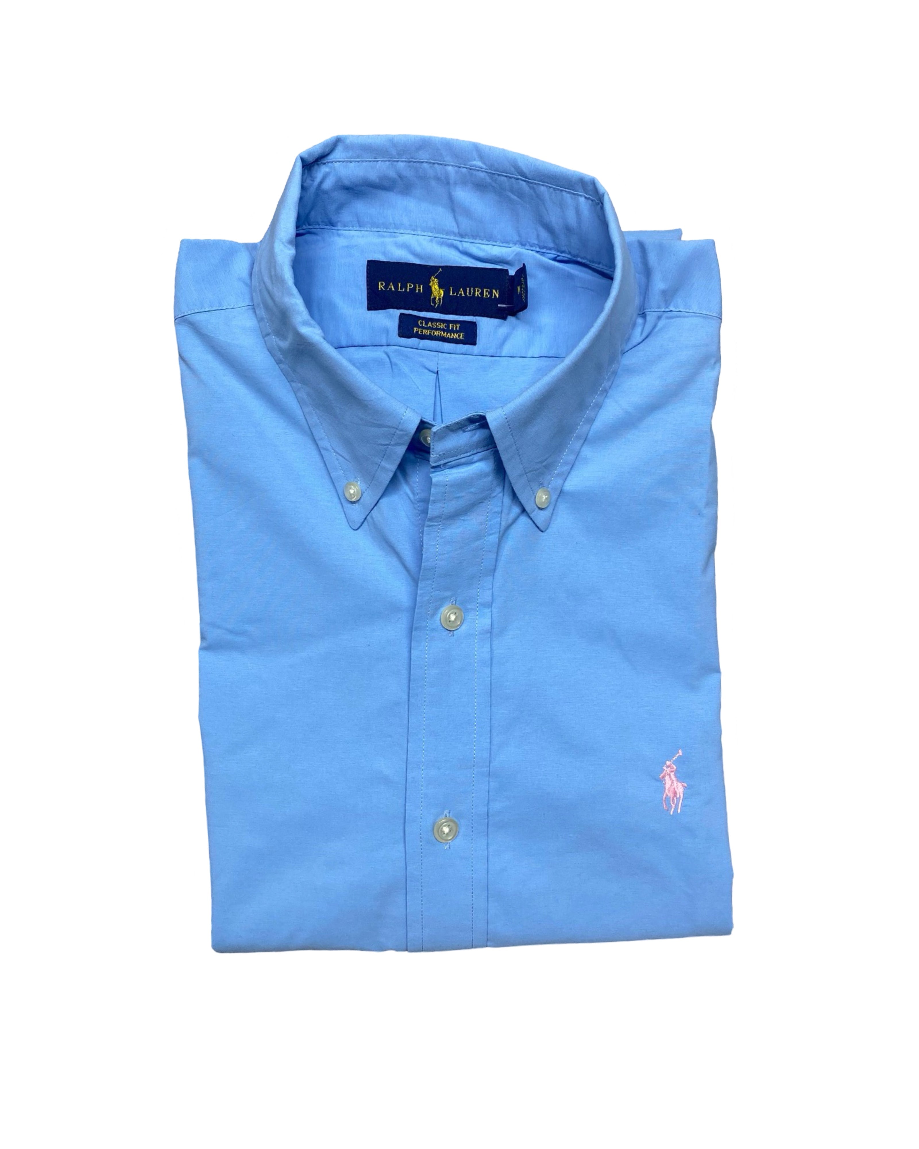 Ralph Lauren Blue Classic Fit Performance Shirt | Chest 21.5” | Medium