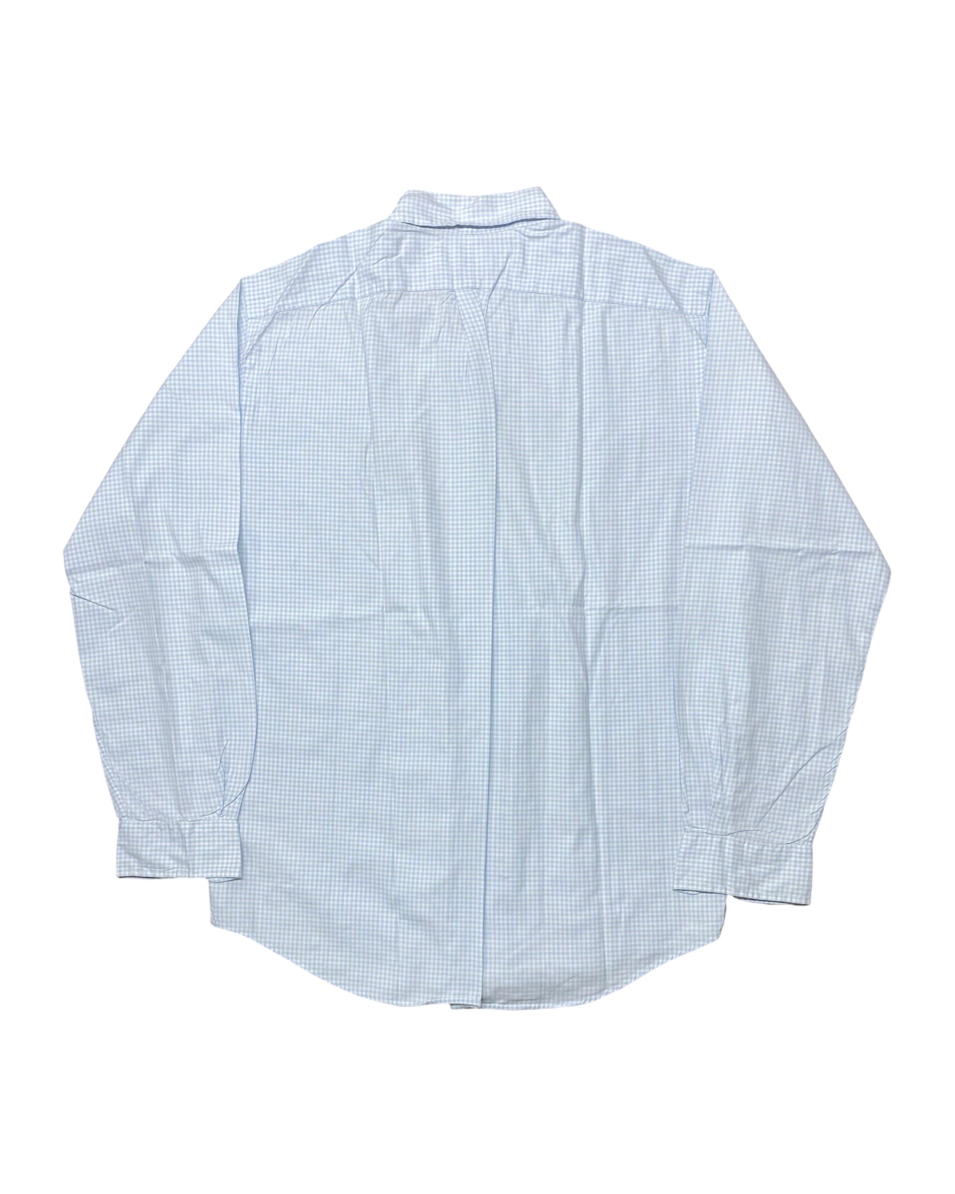 Polo Golf Ralph Lauren Blue & White Gingham Check Shirt | Chest 25” | Large