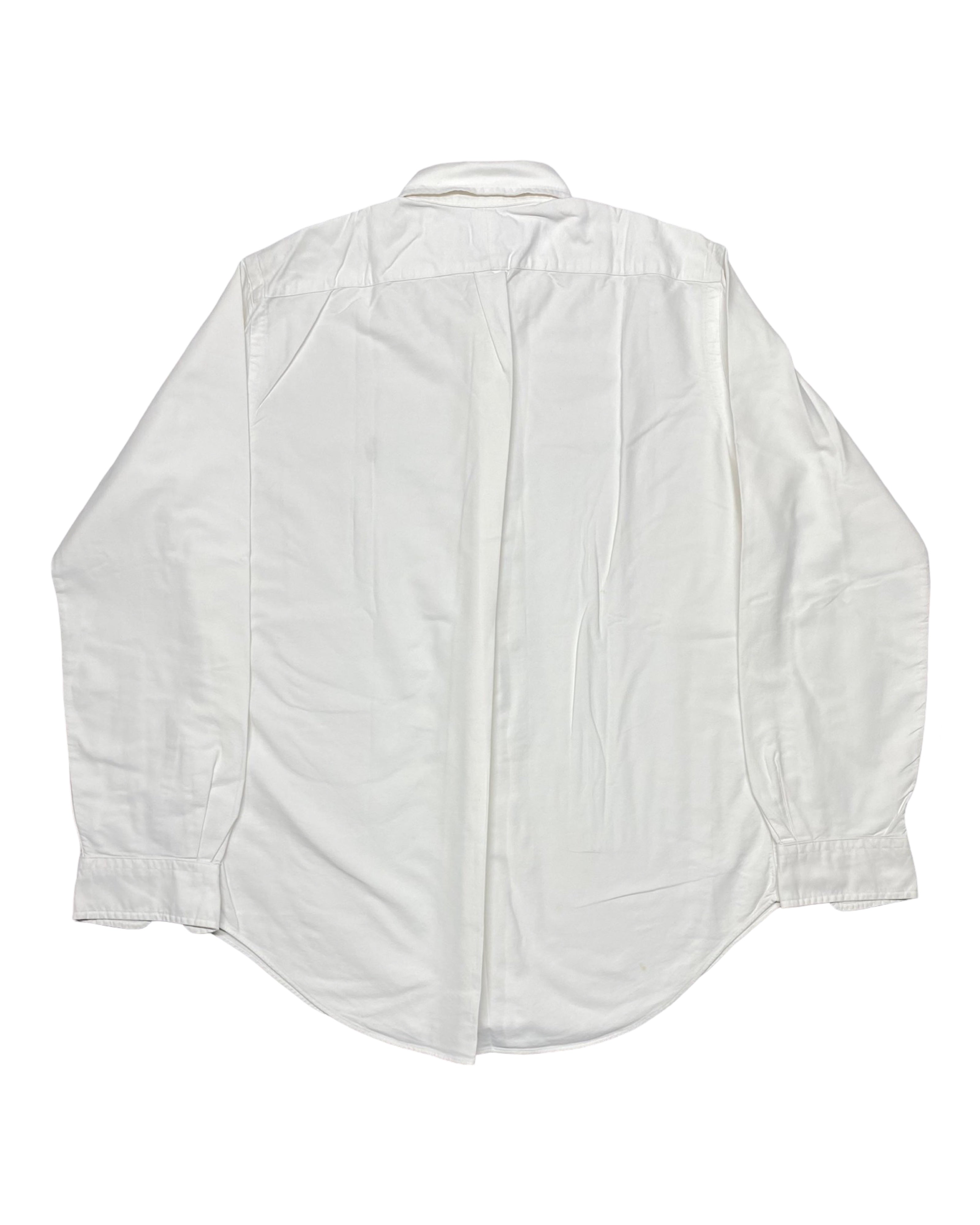 Polo Ralph Lauren White Long-Sleeve Oxford Shirt | Chest 23” | Medium