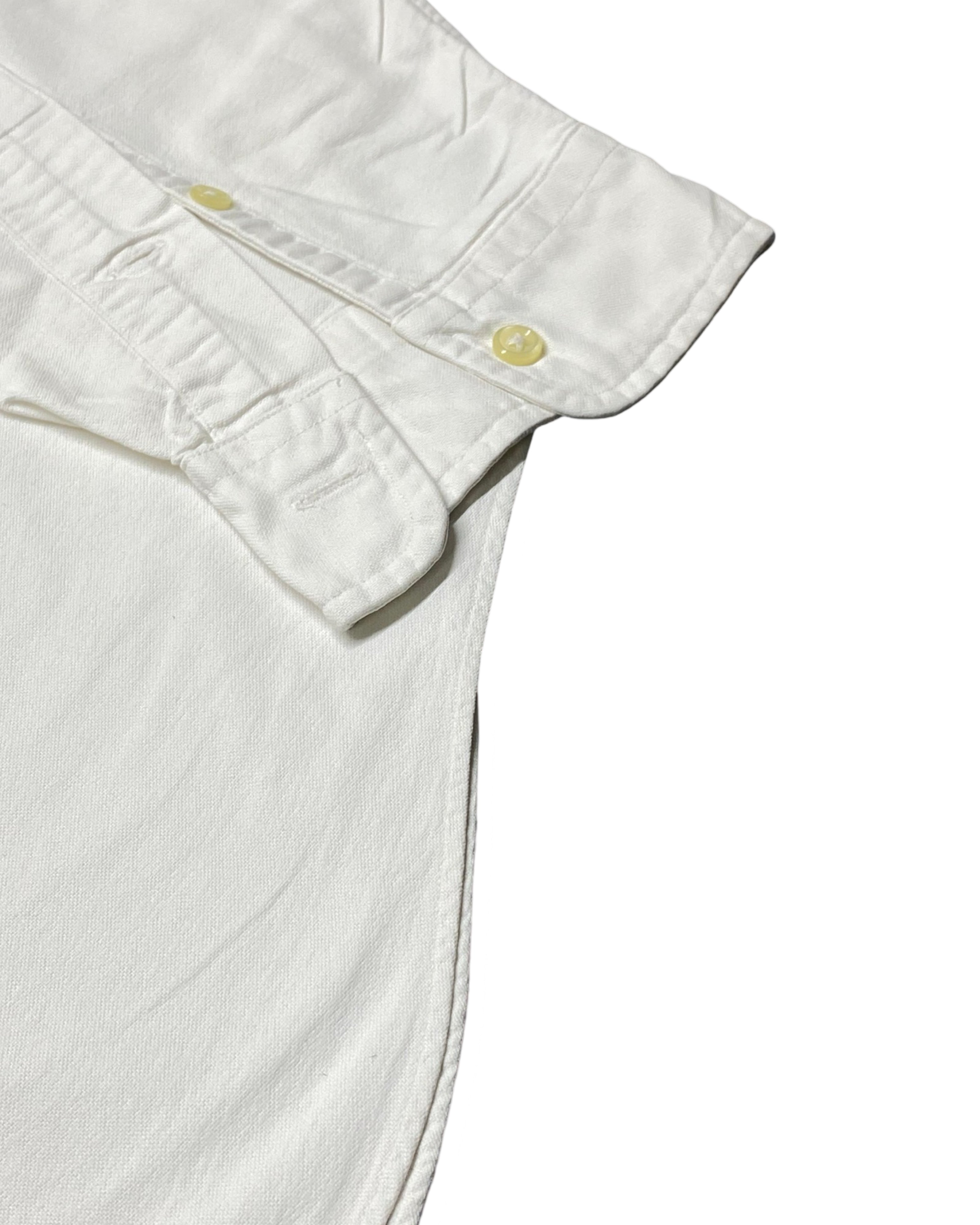 Polo Ralph Lauren White Long-Sleeve Oxford Shirt | Chest 23” | Medium