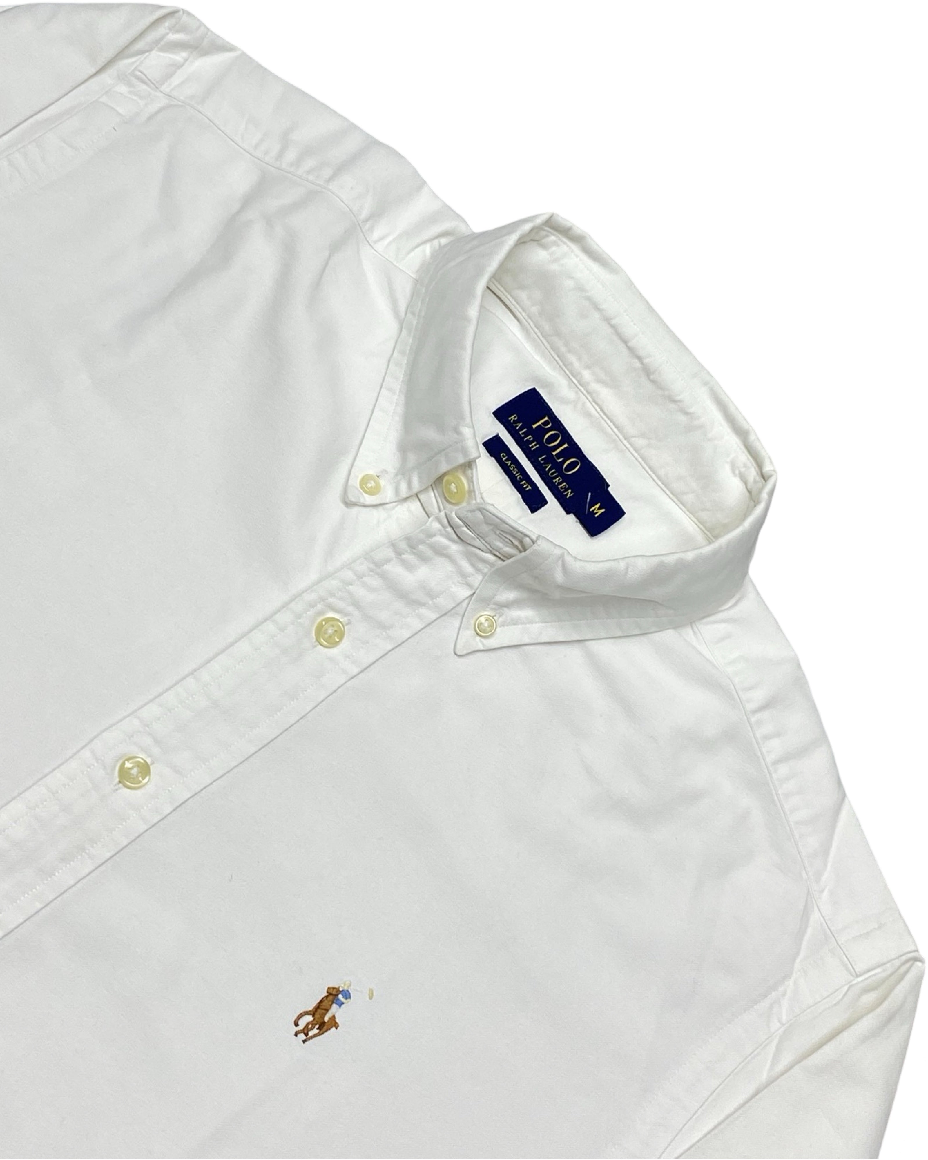 Polo Ralph Lauren White Long-Sleeve Oxford Shirt | Chest 23” | Medium