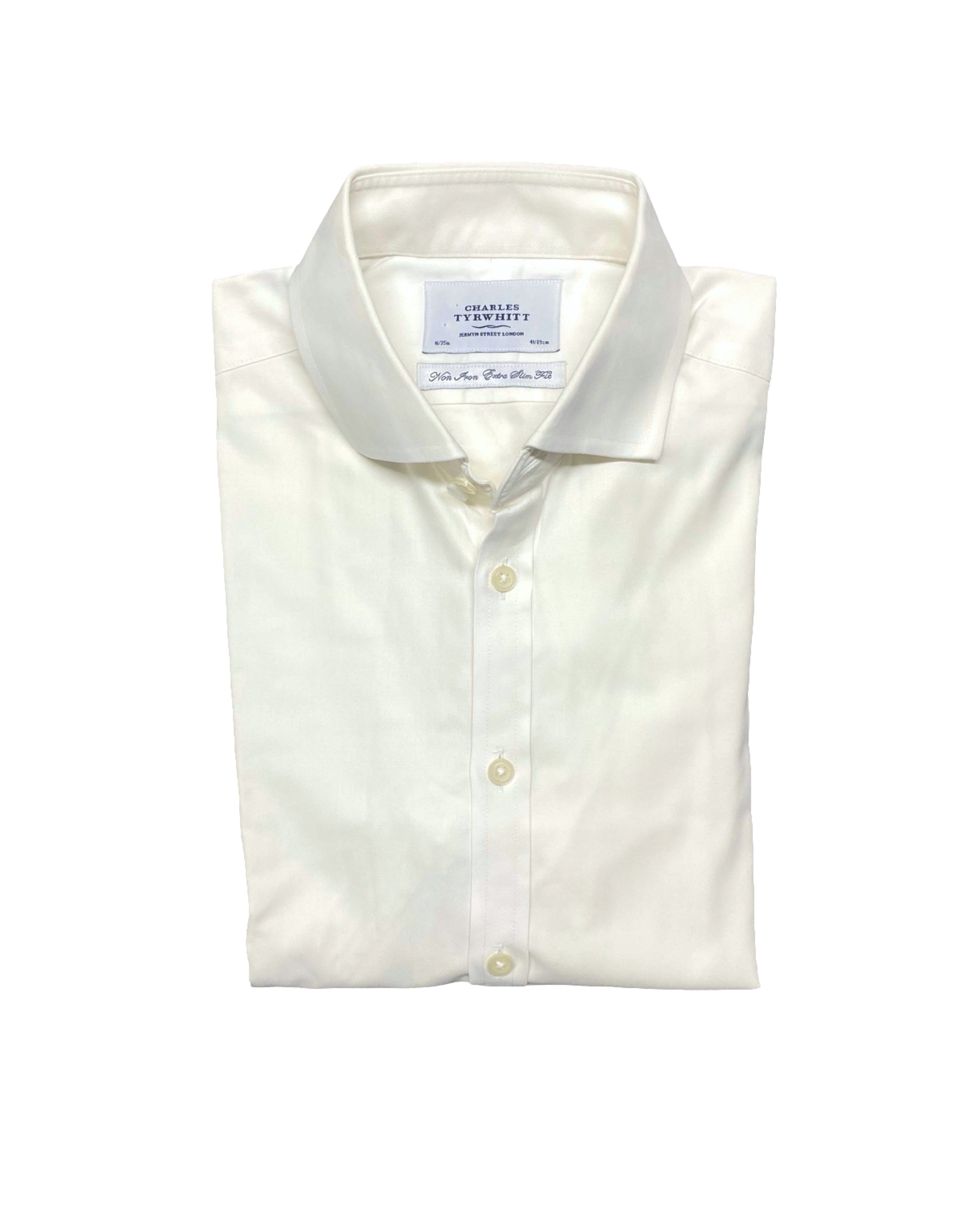 Charles Tyrwhitt White Slim Fit Shirt | Chest 21.5” | Medium