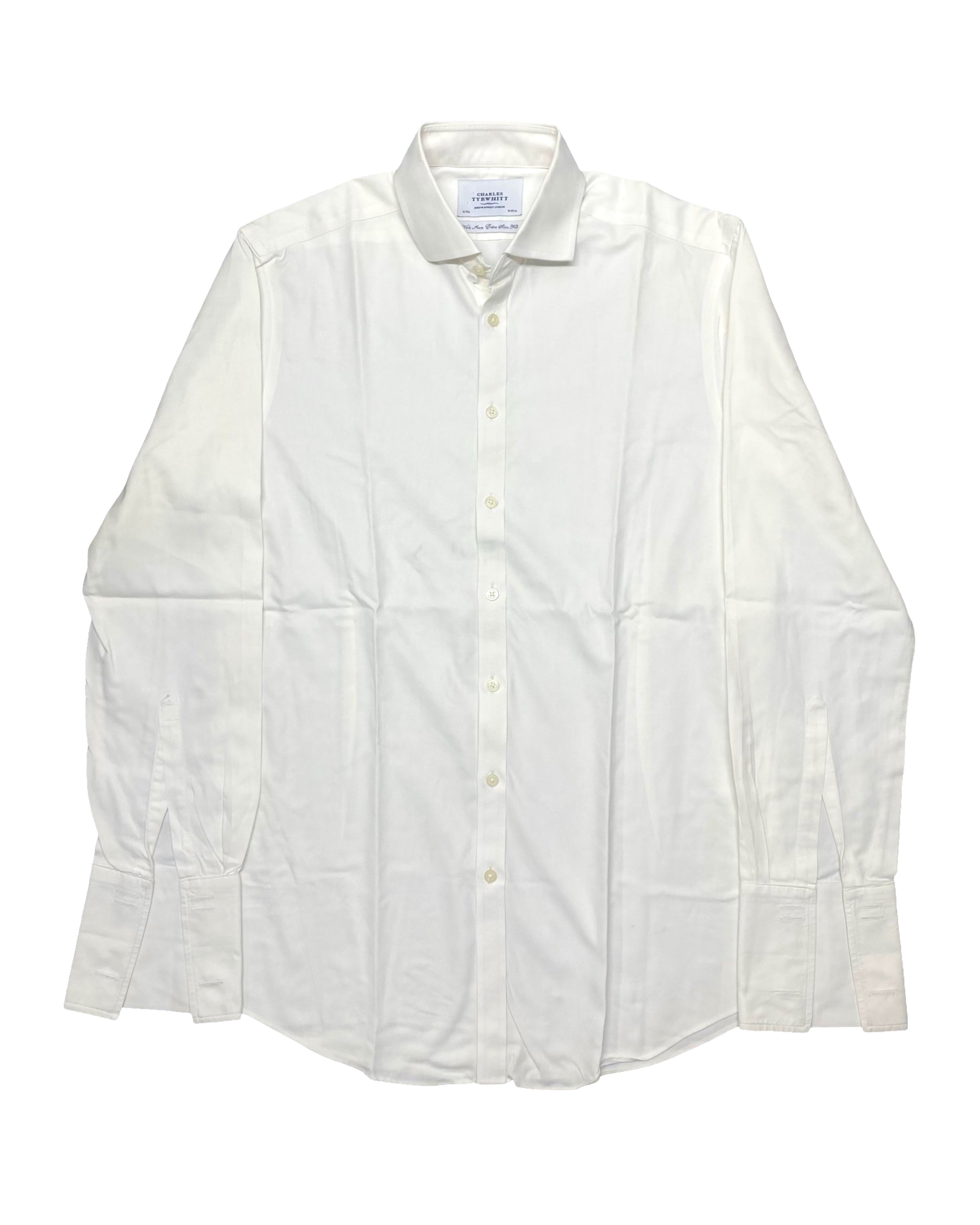 Charles Tyrwhitt White Slim Fit Shirt | Chest 21.5” | Medium