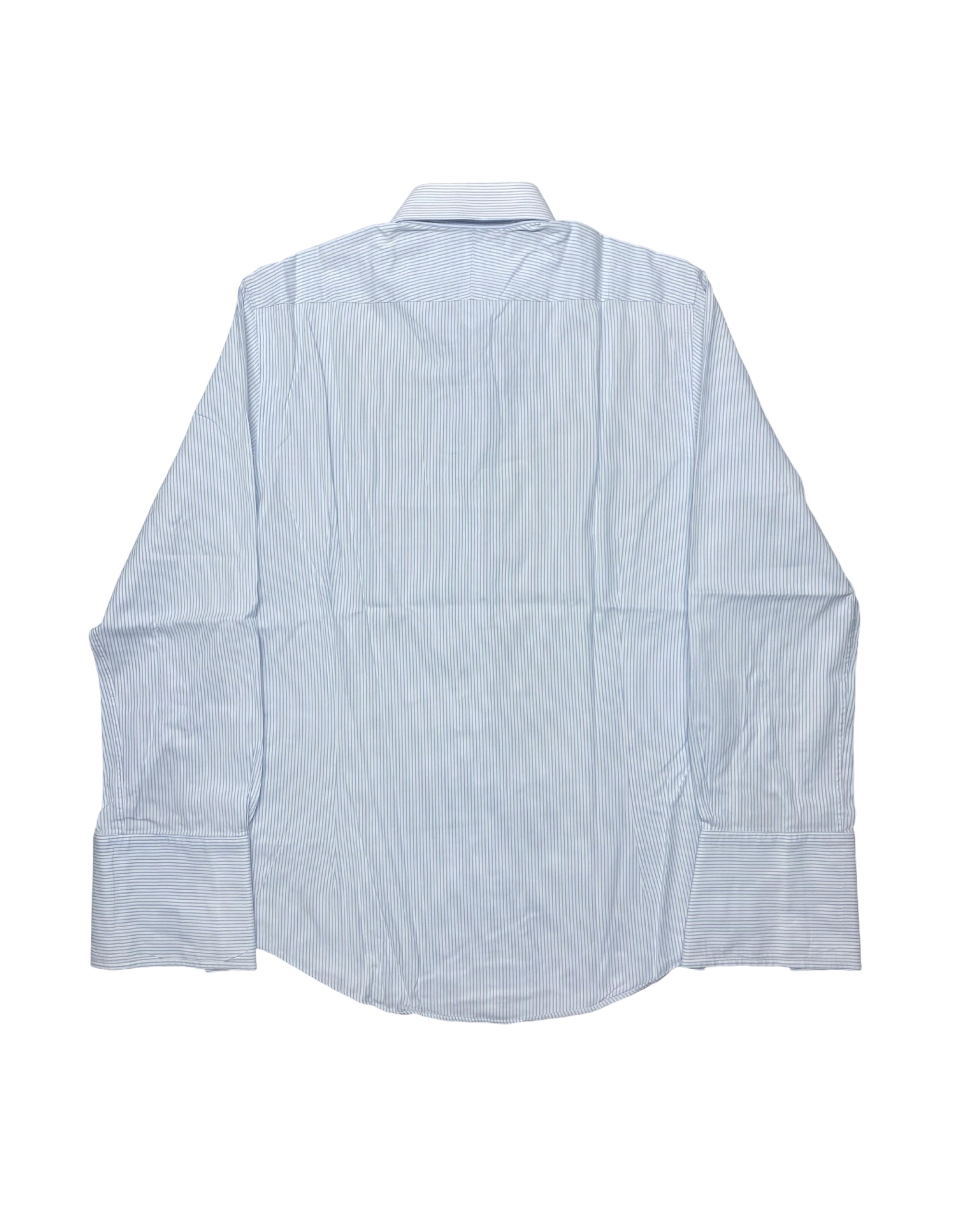 Charles Tyrwhitt Blue & White Striped Slim Fit Shirt | Chest 21” | Medium