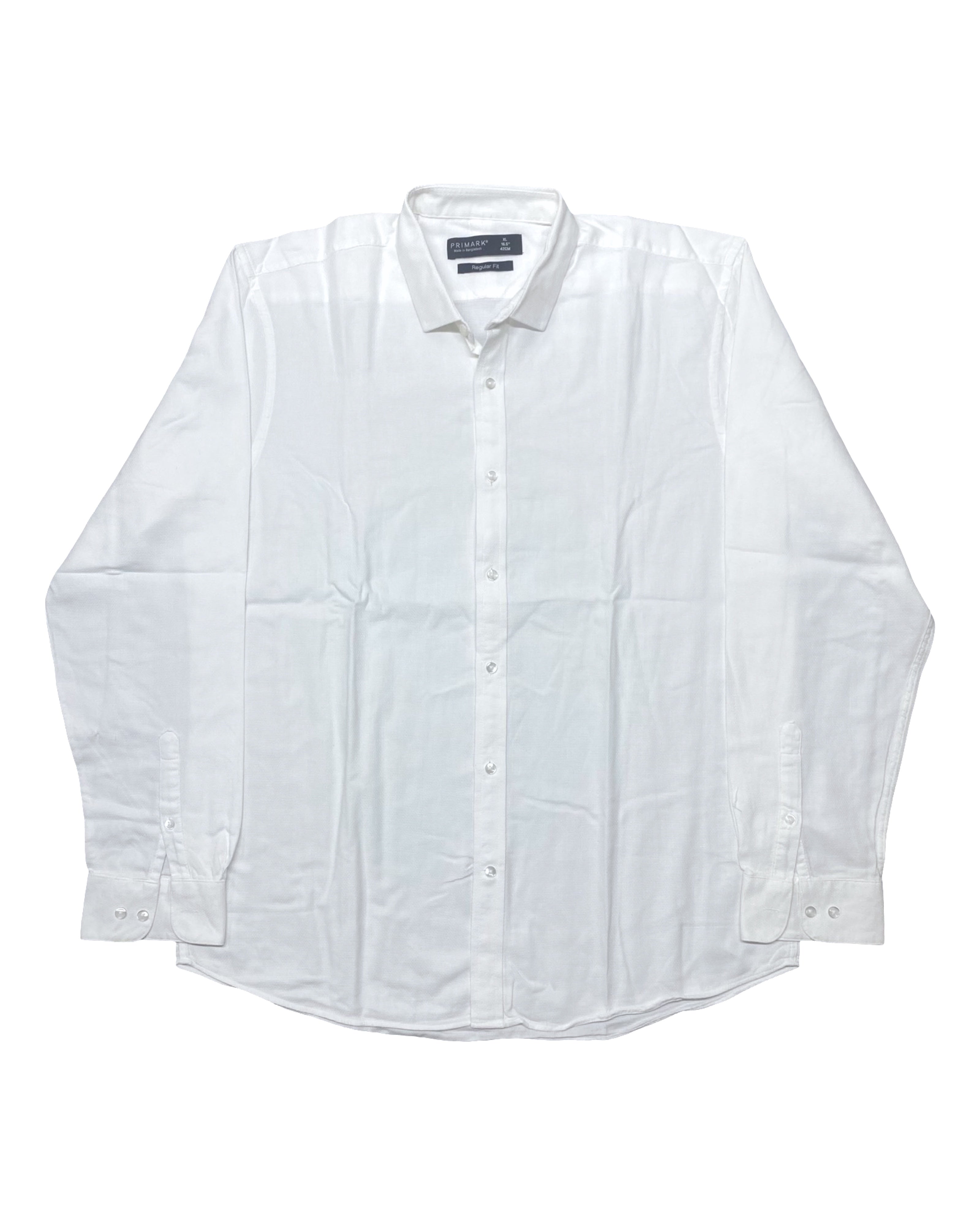 Primark White Regular Fit Shirt | Chest 24” | Large