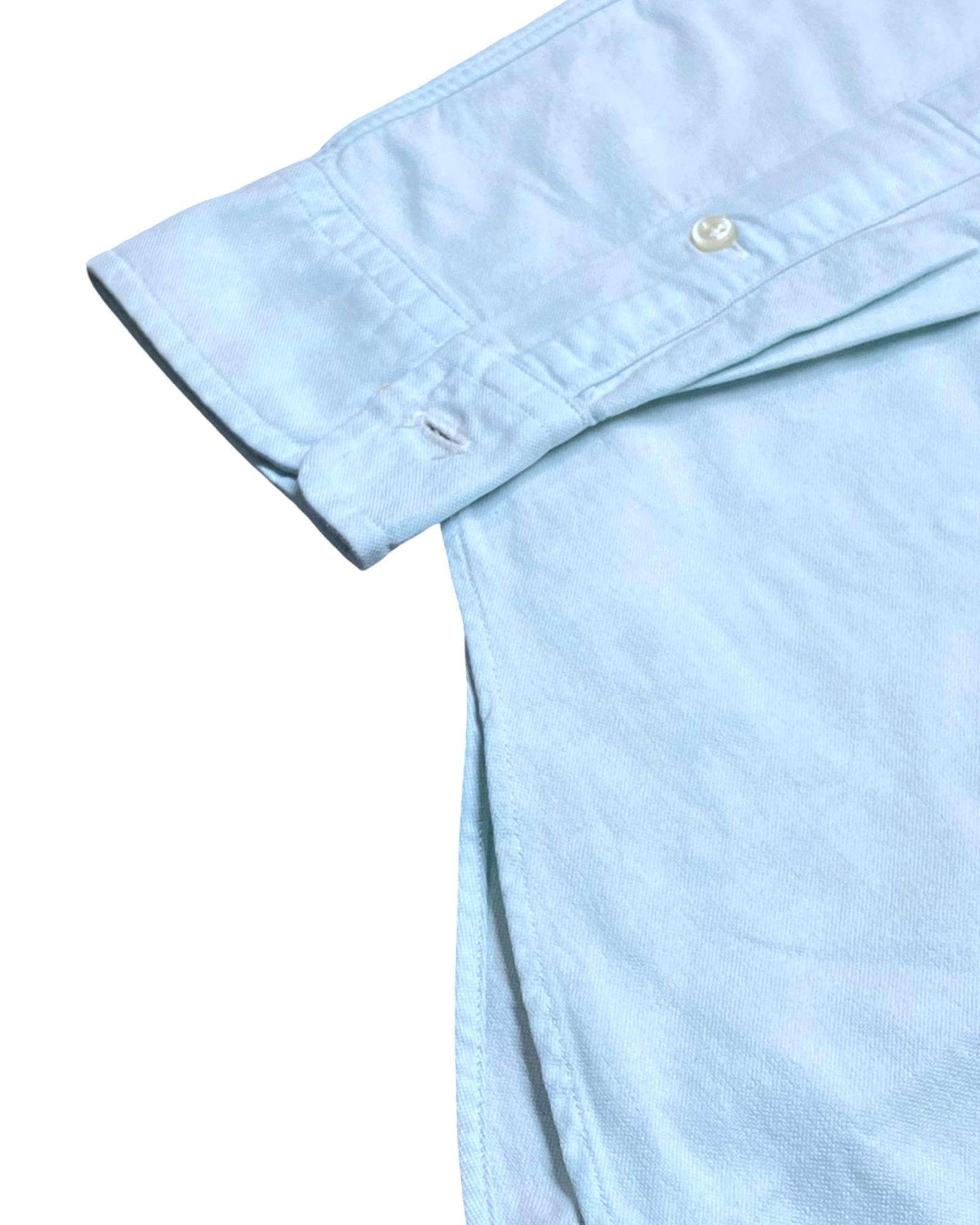 Ralph Lauren Aqua Blue Button-Up Shirt | Size Medium | Chest 21”
