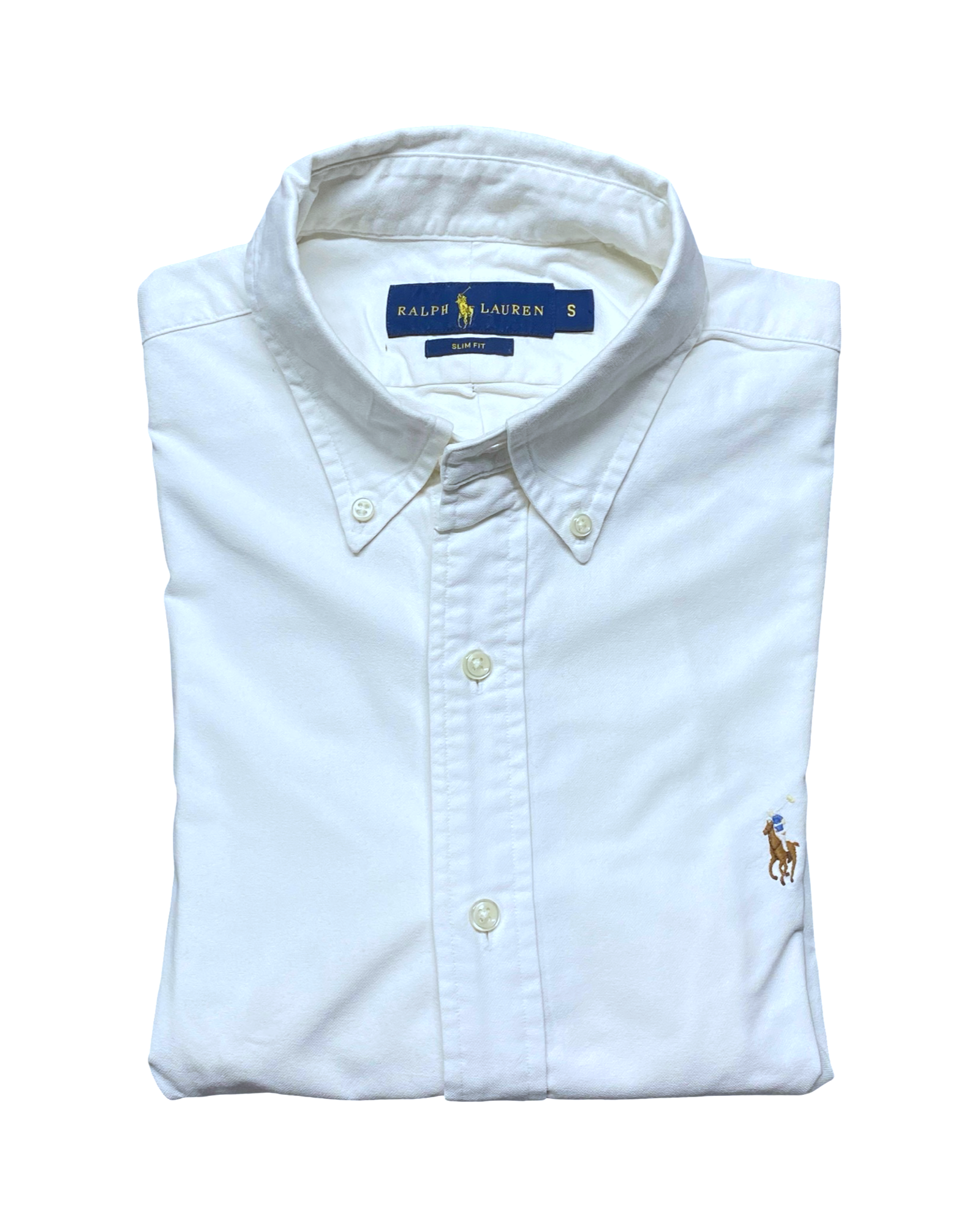 Polo Ralph Lauren White Button-Up Shirt | Size S | Chest 20”