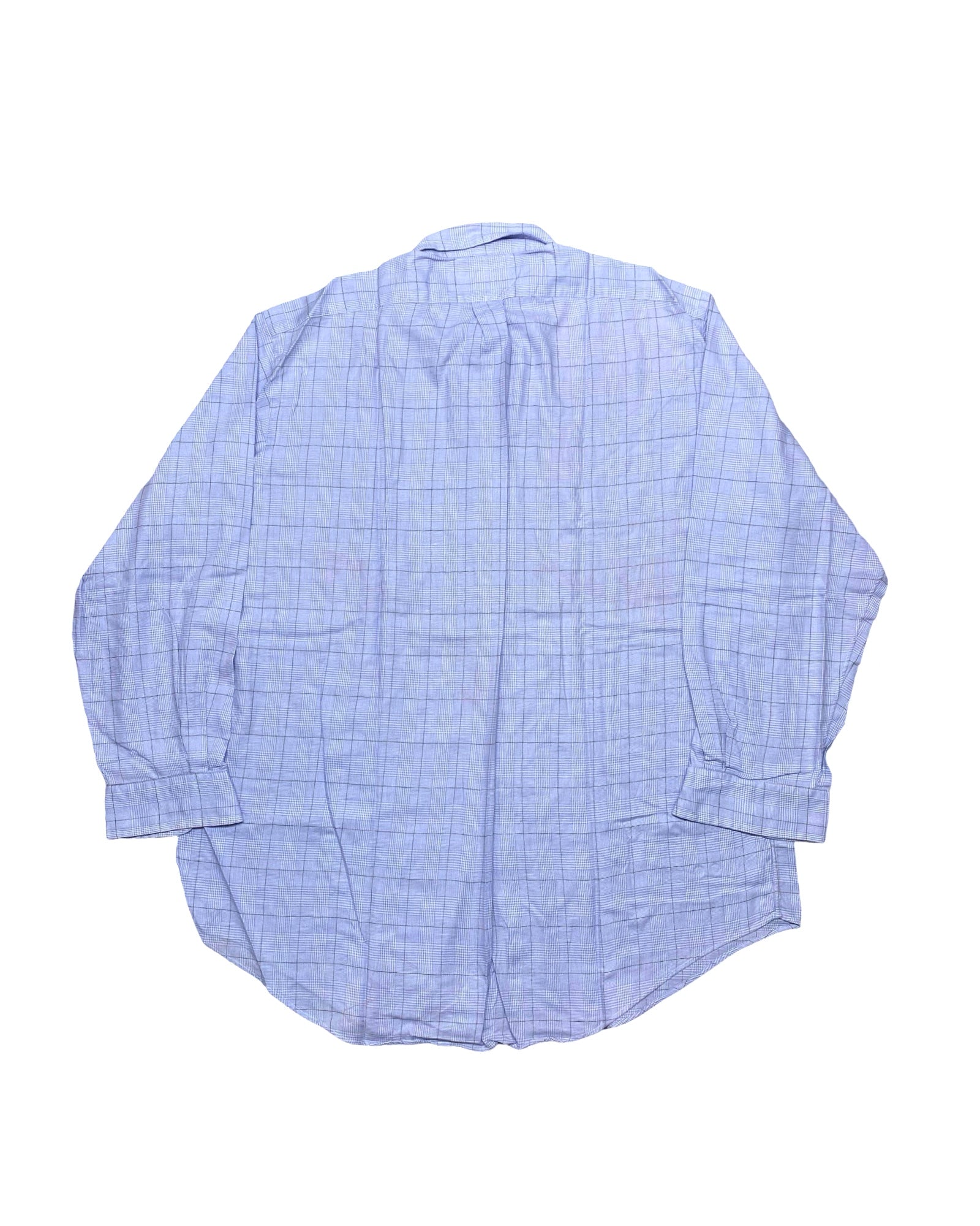 Ralph Lauren Light Blue Plaid Button-Down Shirt | XL | Chest 28”