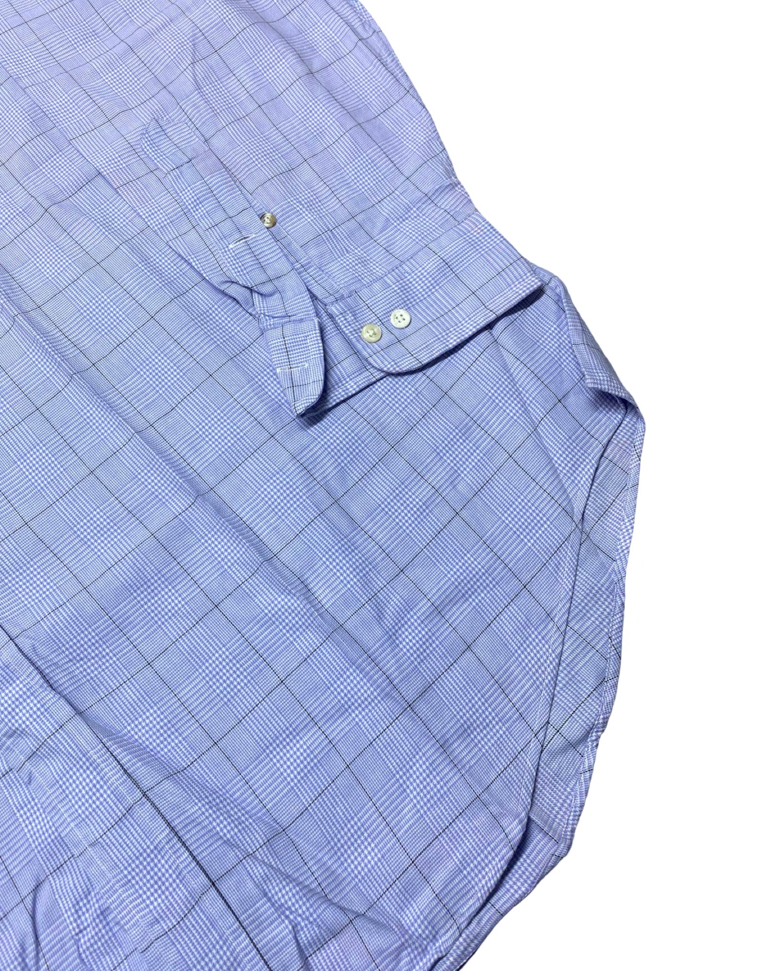 Ralph Lauren Light Blue Plaid Button-Down Shirt | XL | Chest 28”